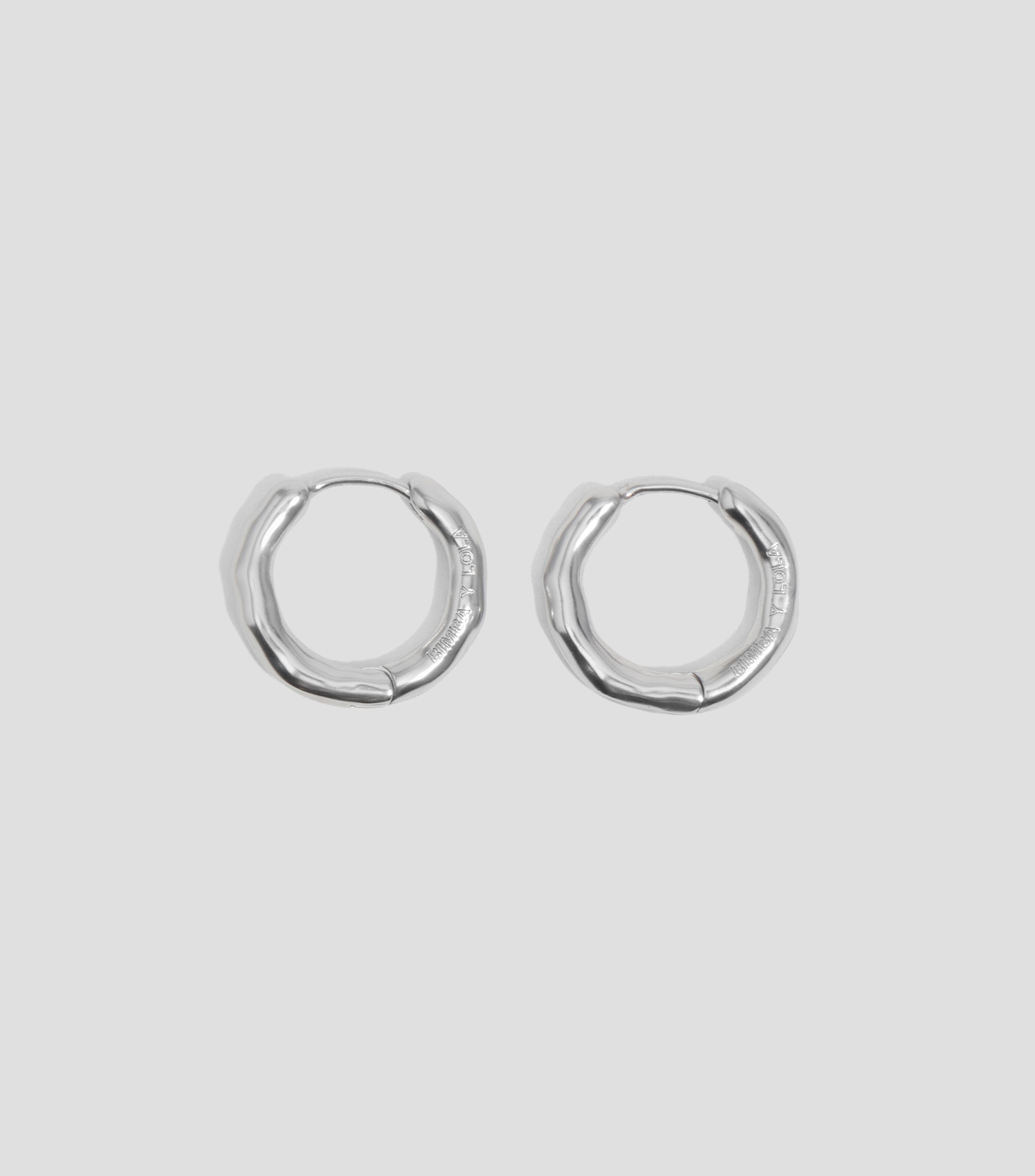 Pendientes aro irregular pequeño Mujer