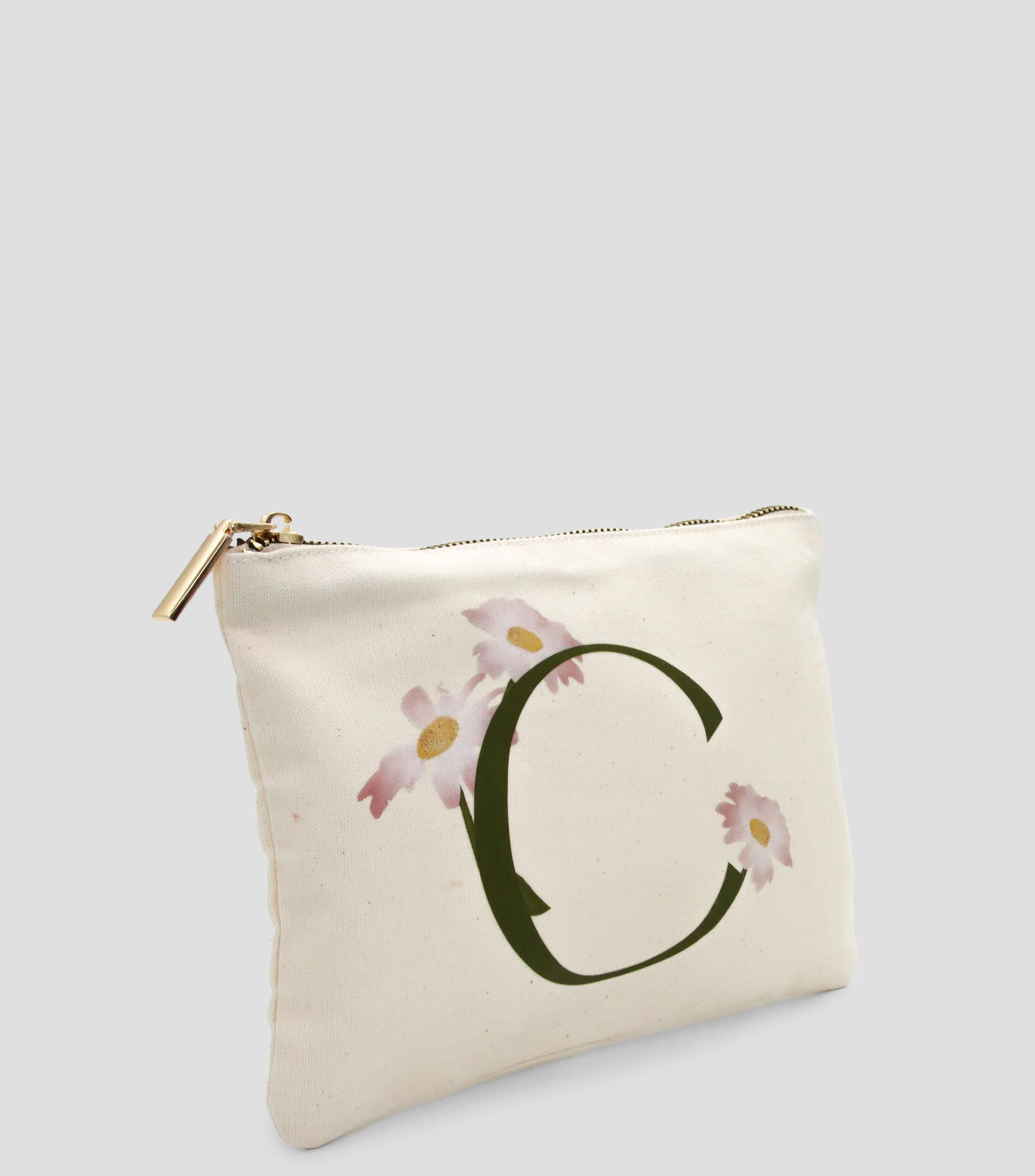 Cosmetiquera blanca estampada Mujer