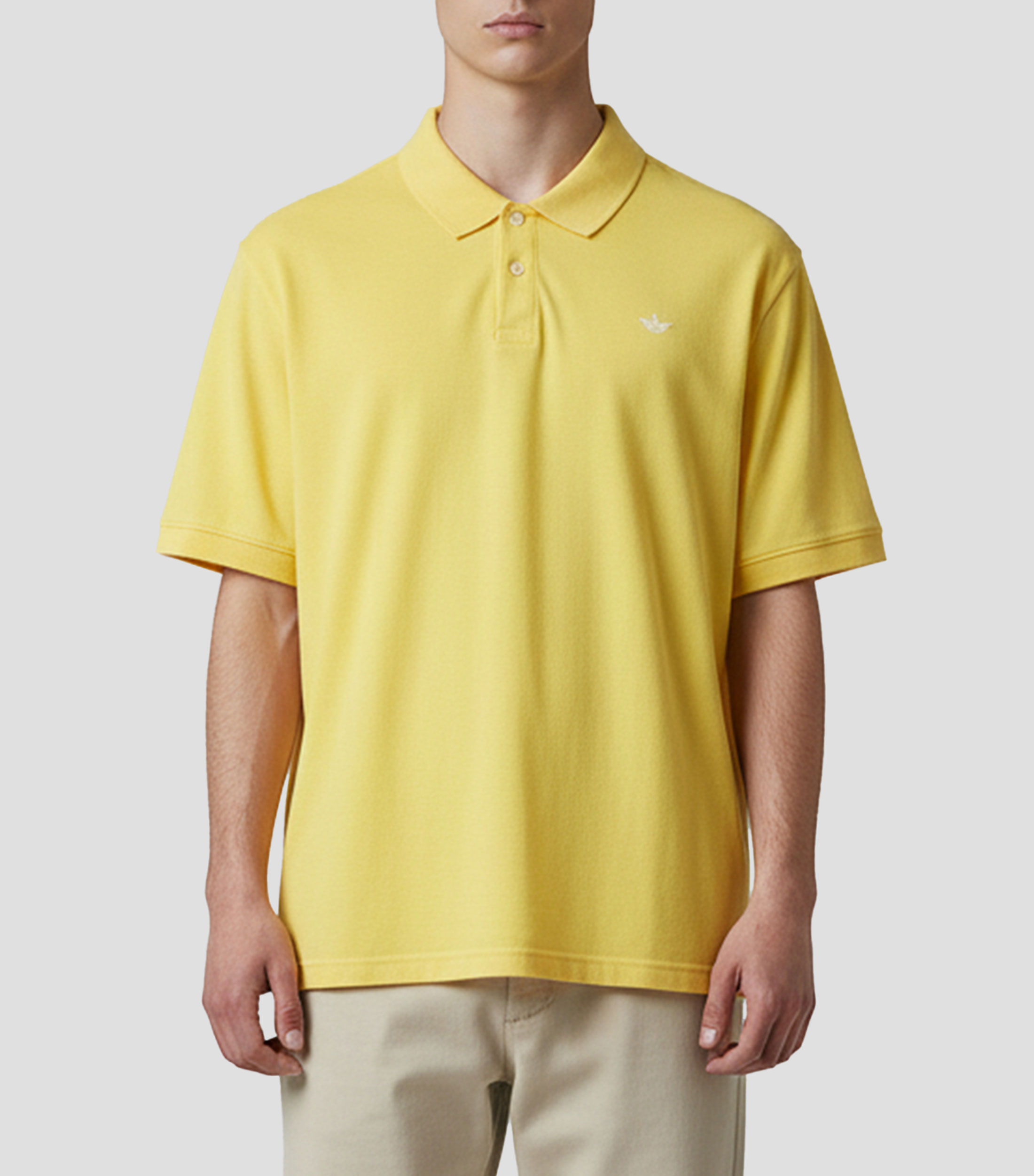 Playera tipo polo manga corta lisa Hombre