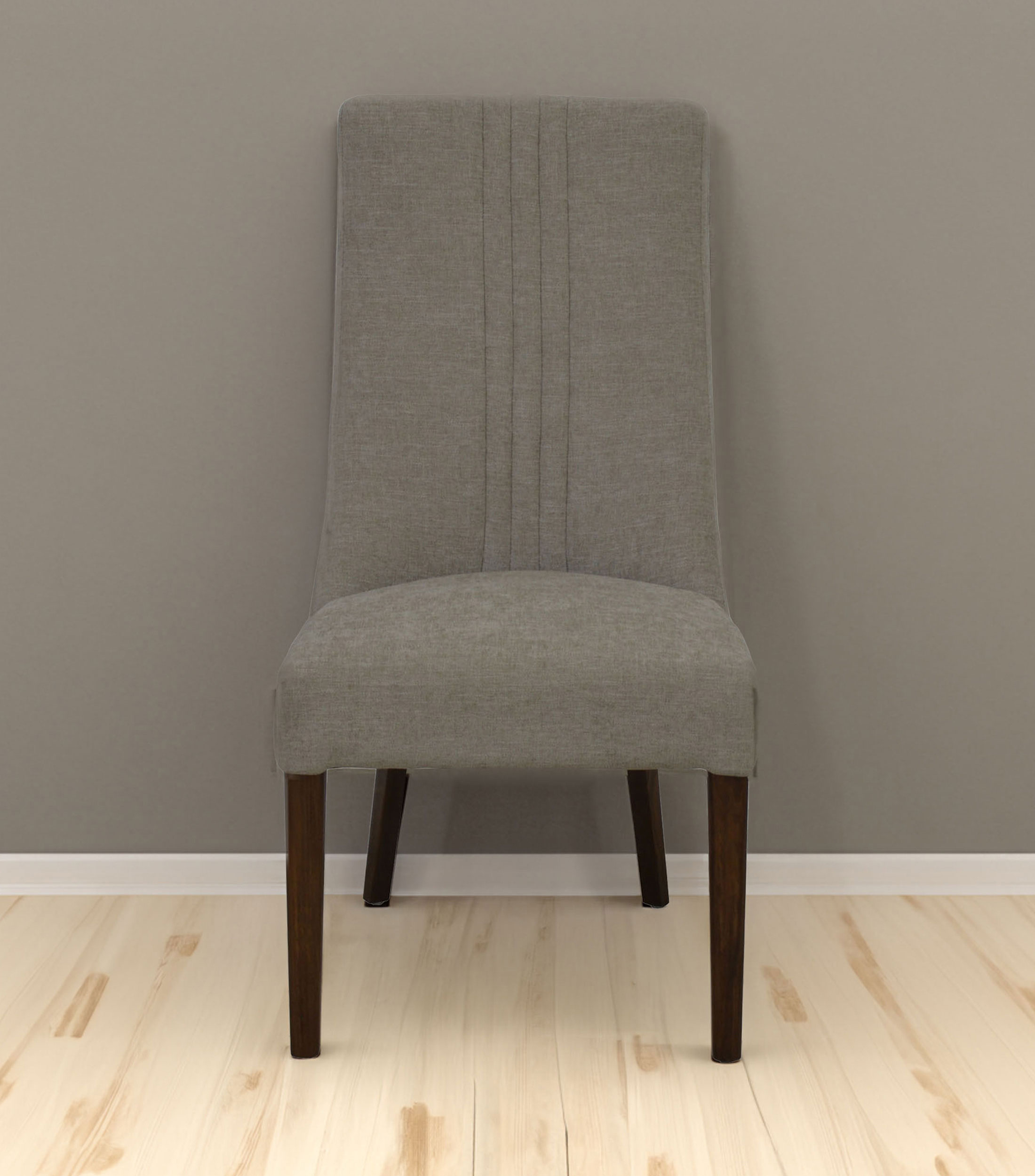 Silla Parma en madera y tela, beige