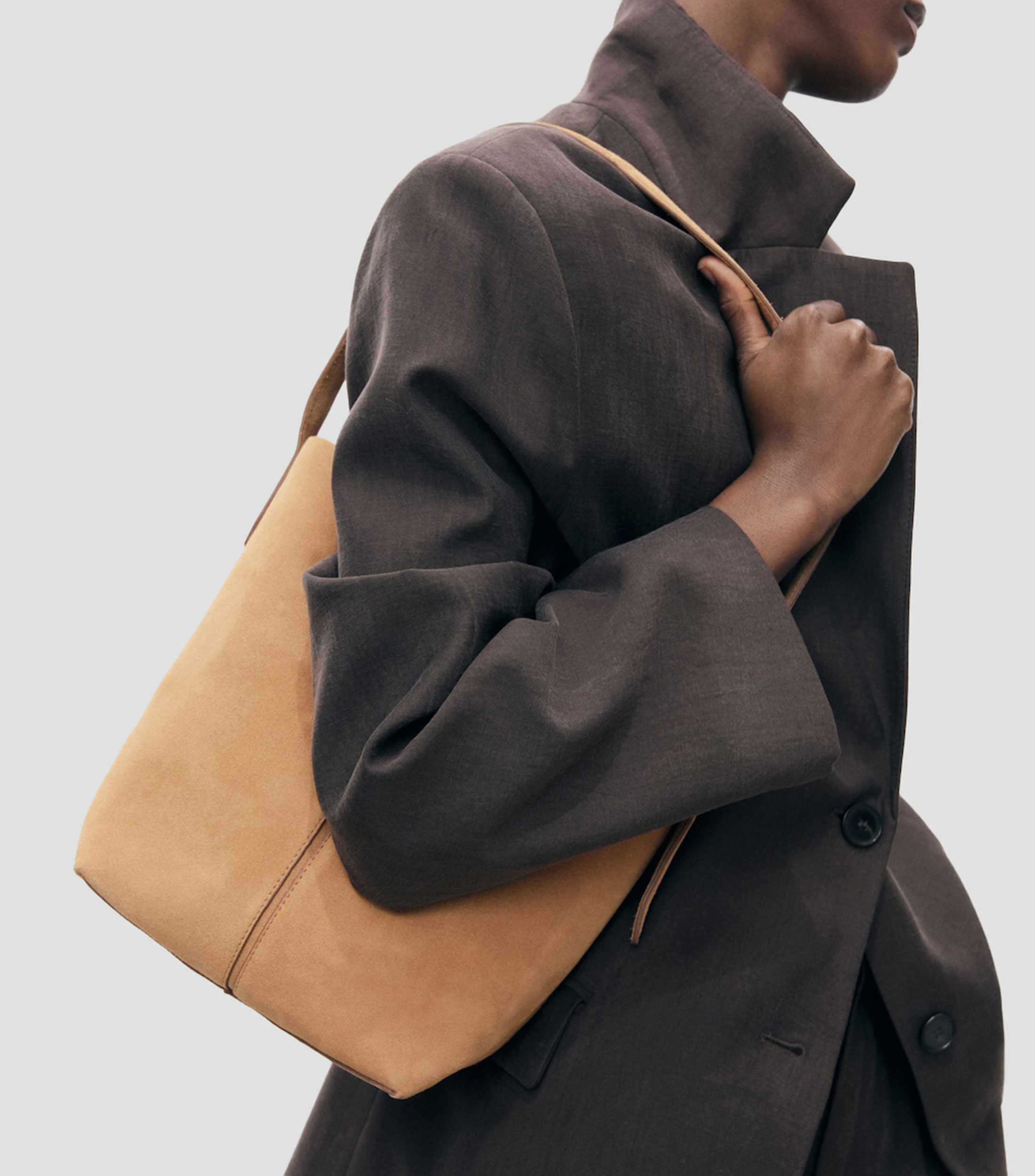 Bolsa Bucket en piel Mujer