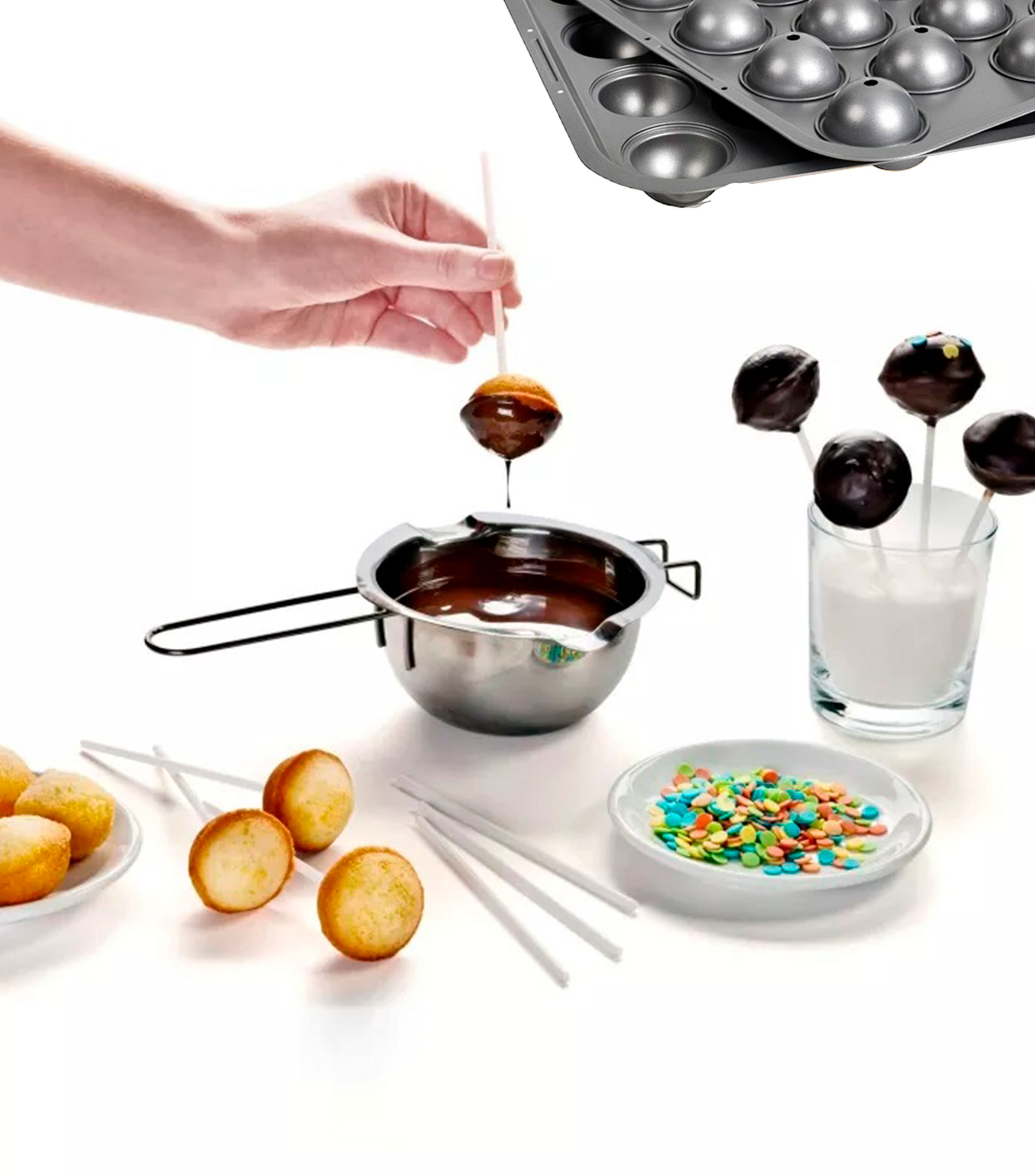 Molde para Cake Pop en Acero