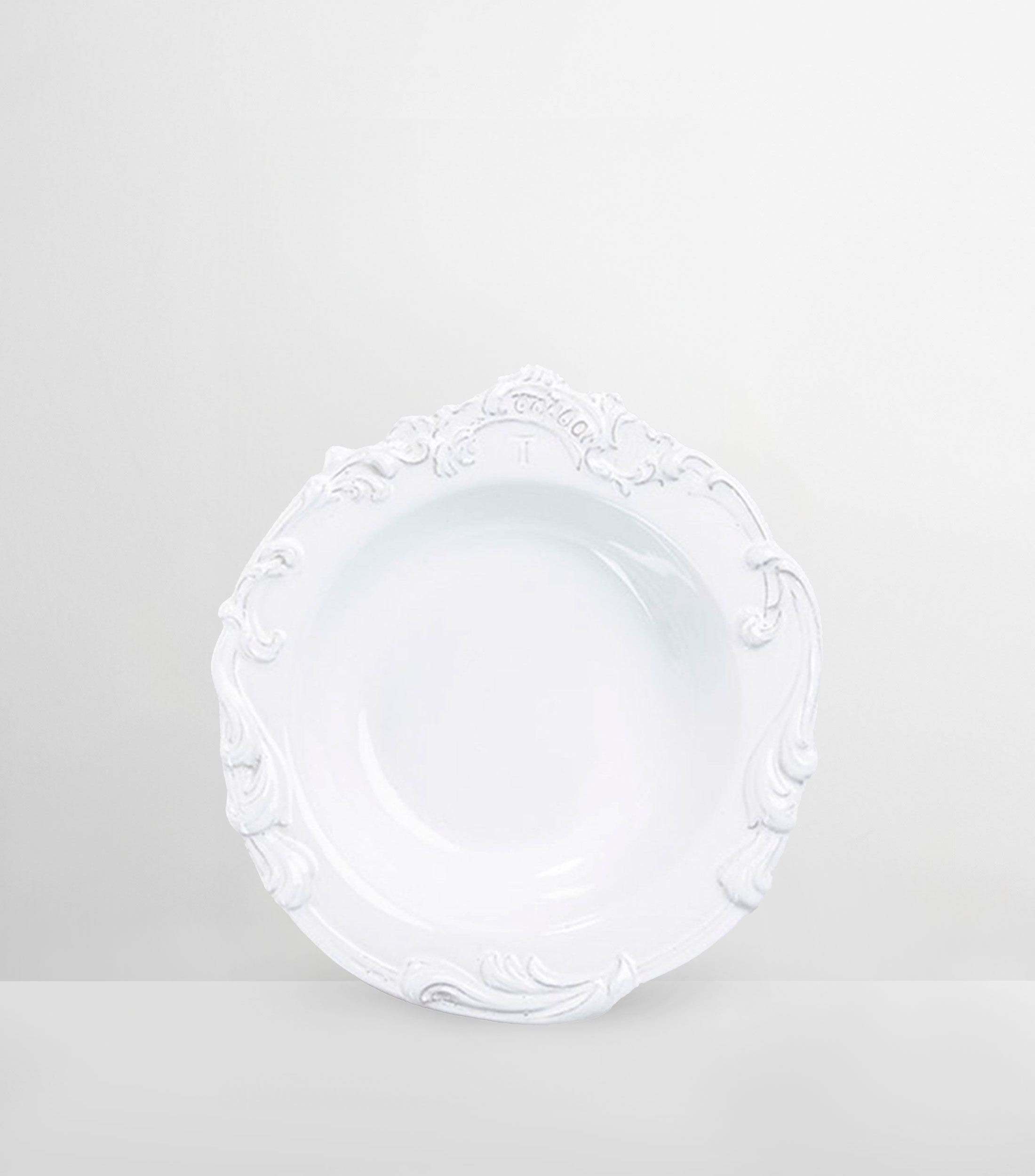 Plato para sopa Meissonnier blanco en cerámica