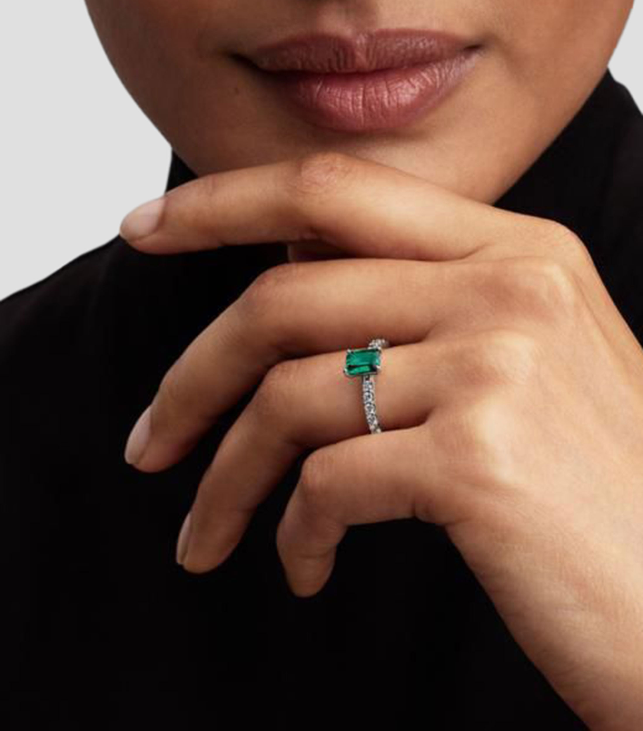 Anillo en plata esterlina con zirconia Mujer