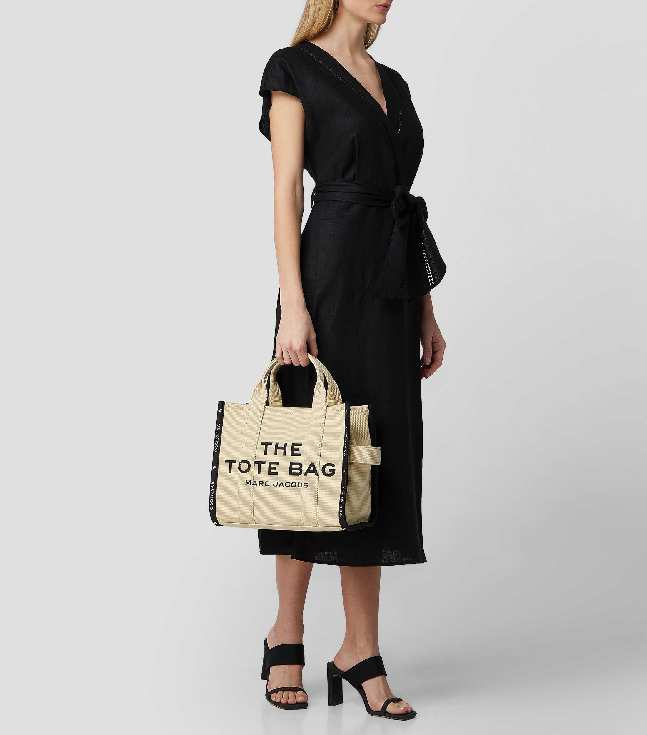 Bolsa The Medium tote bag arena estampado Mujer