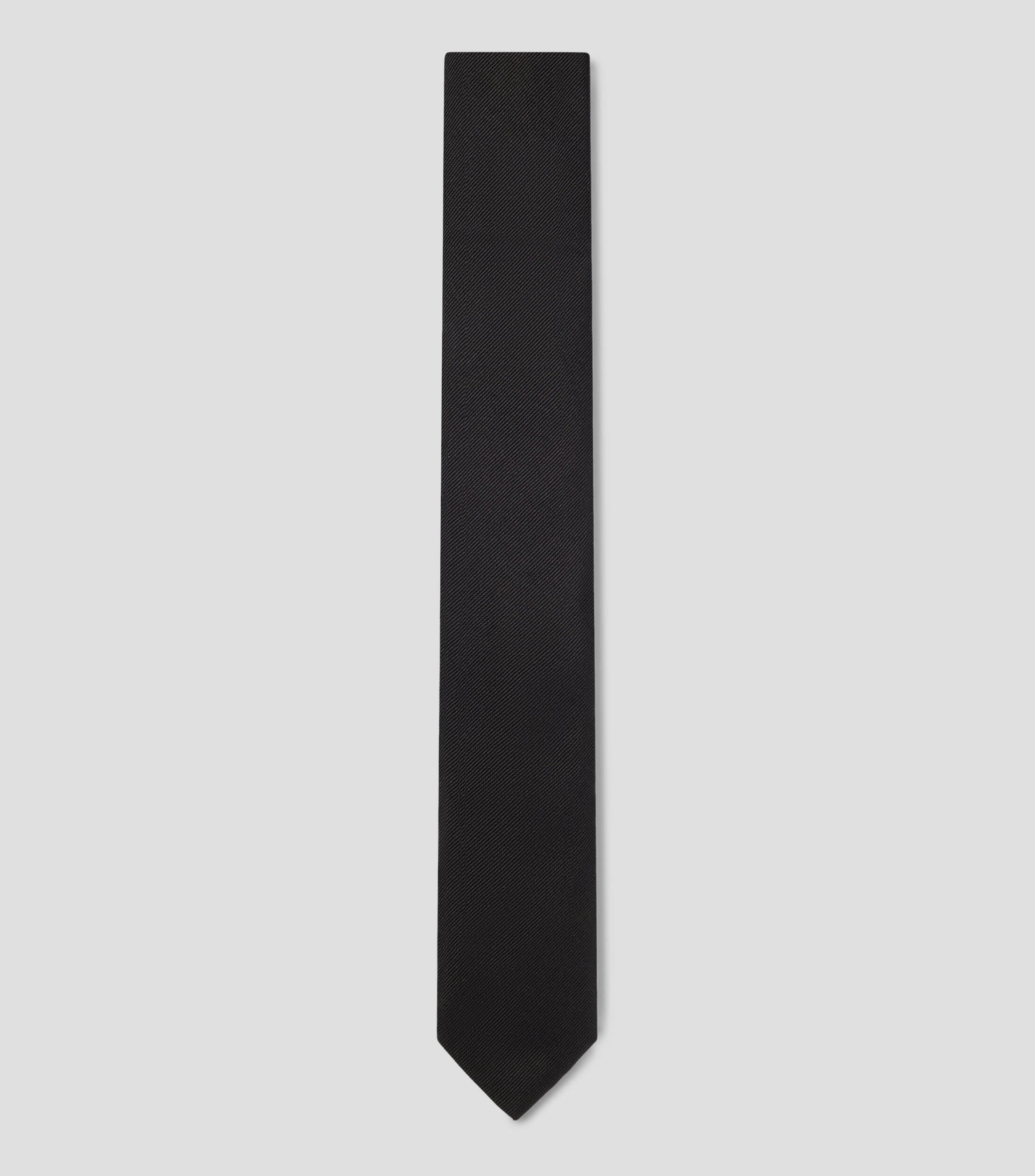 Corbata elaborada en Italia con tejido jacquard de seda pura Hombre