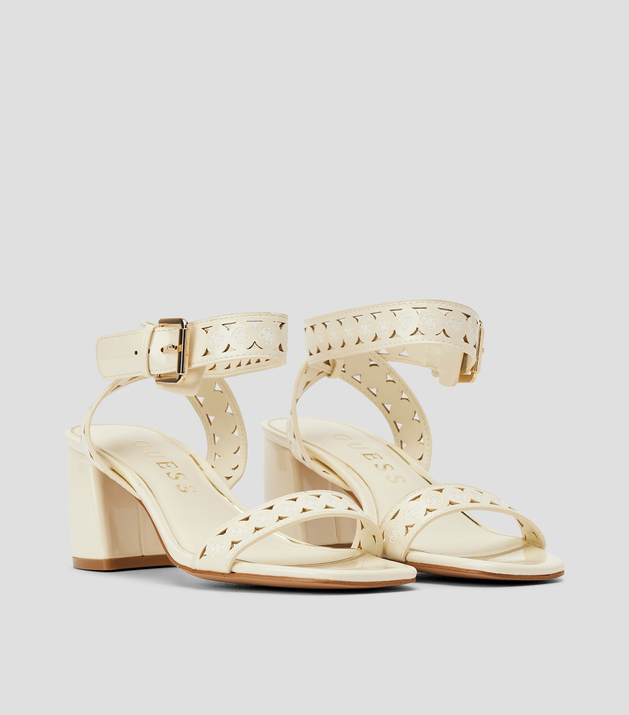 Sandalias tacón mediano ancho Mujer