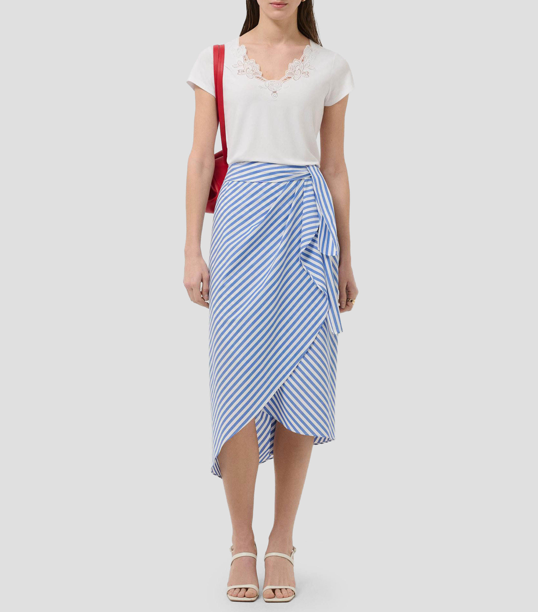 Blusa liso manga corta Mujer