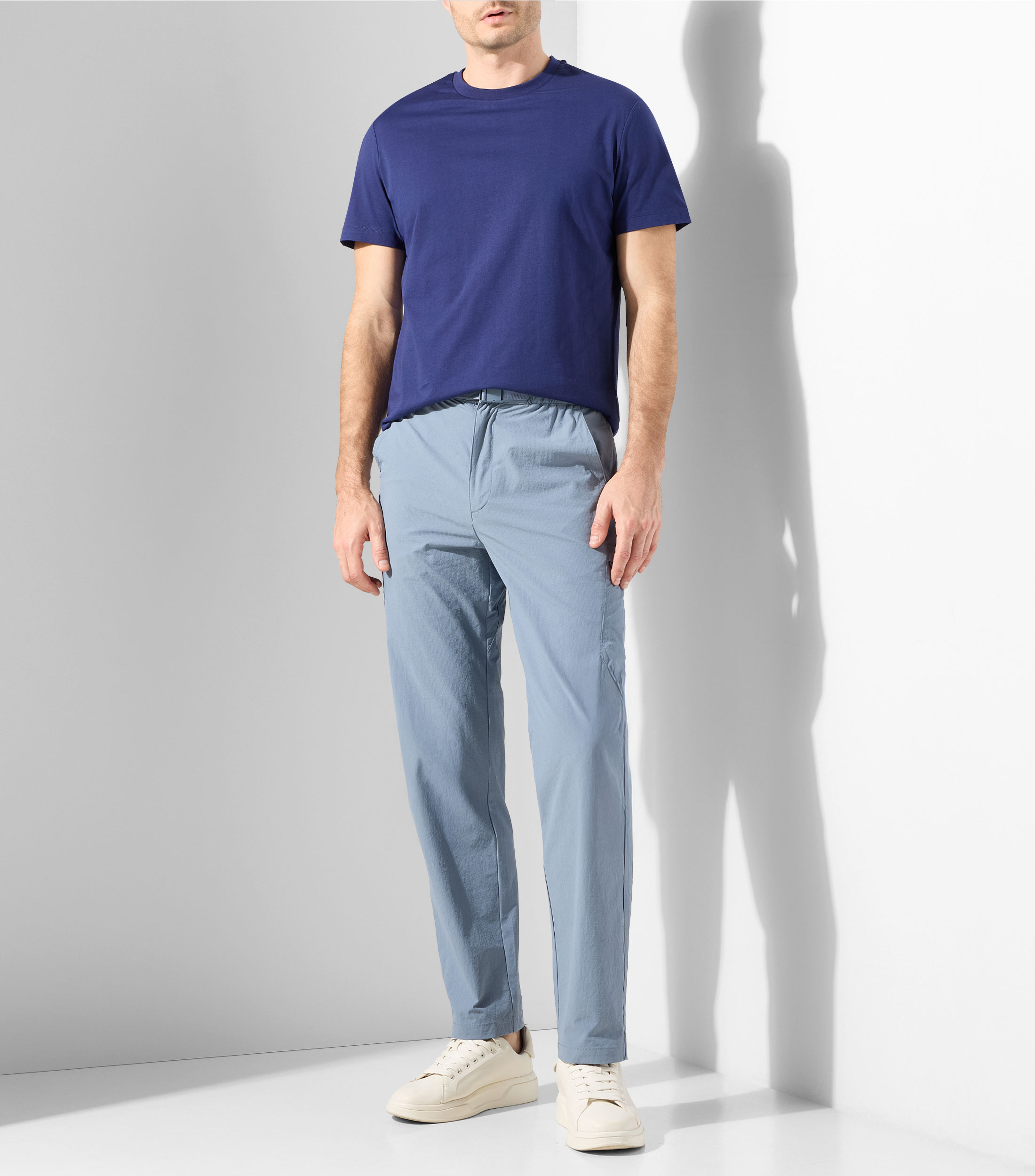 Pantalón con cinturón Hombre