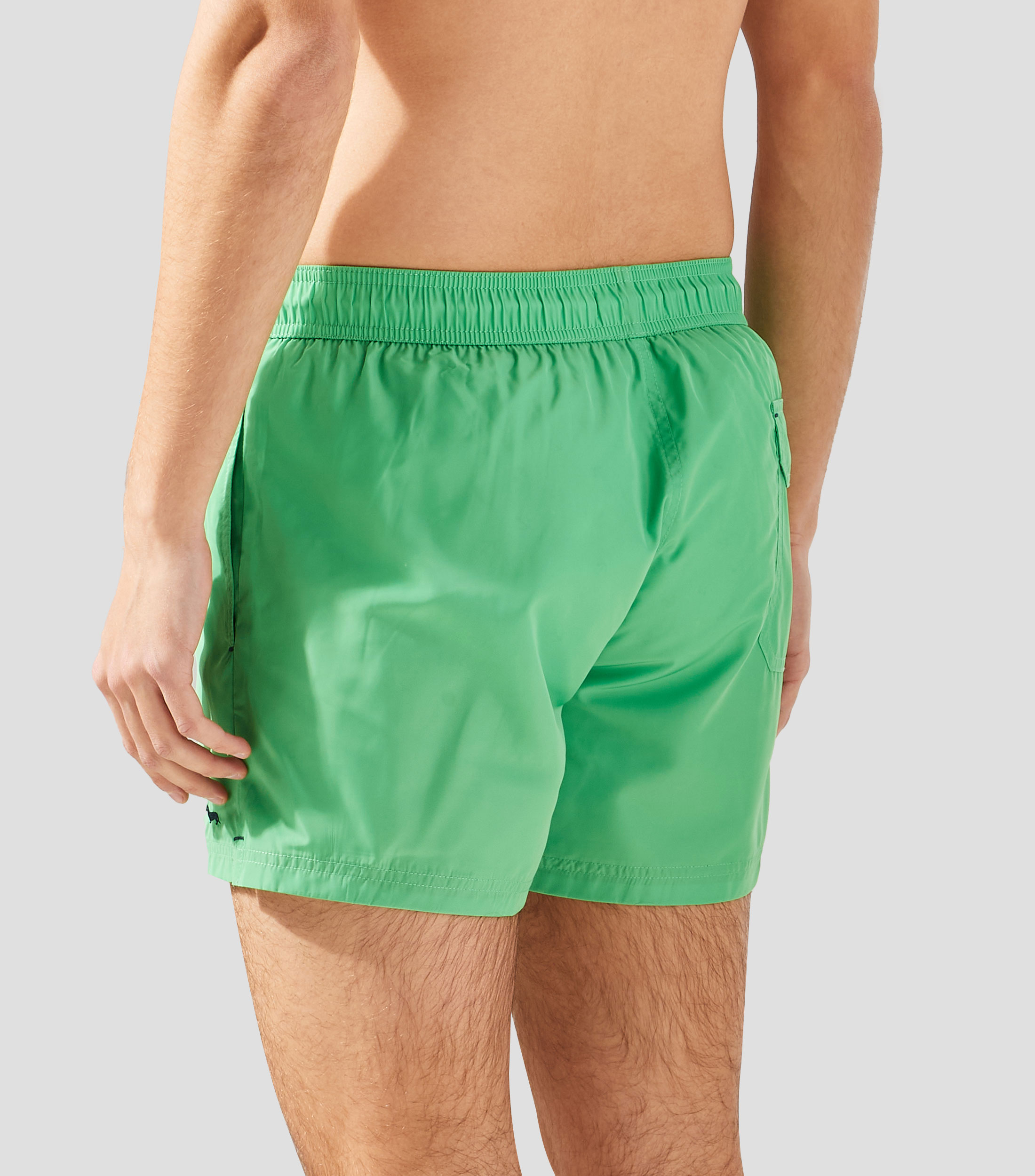 Traje de baño largo liso Hombre
