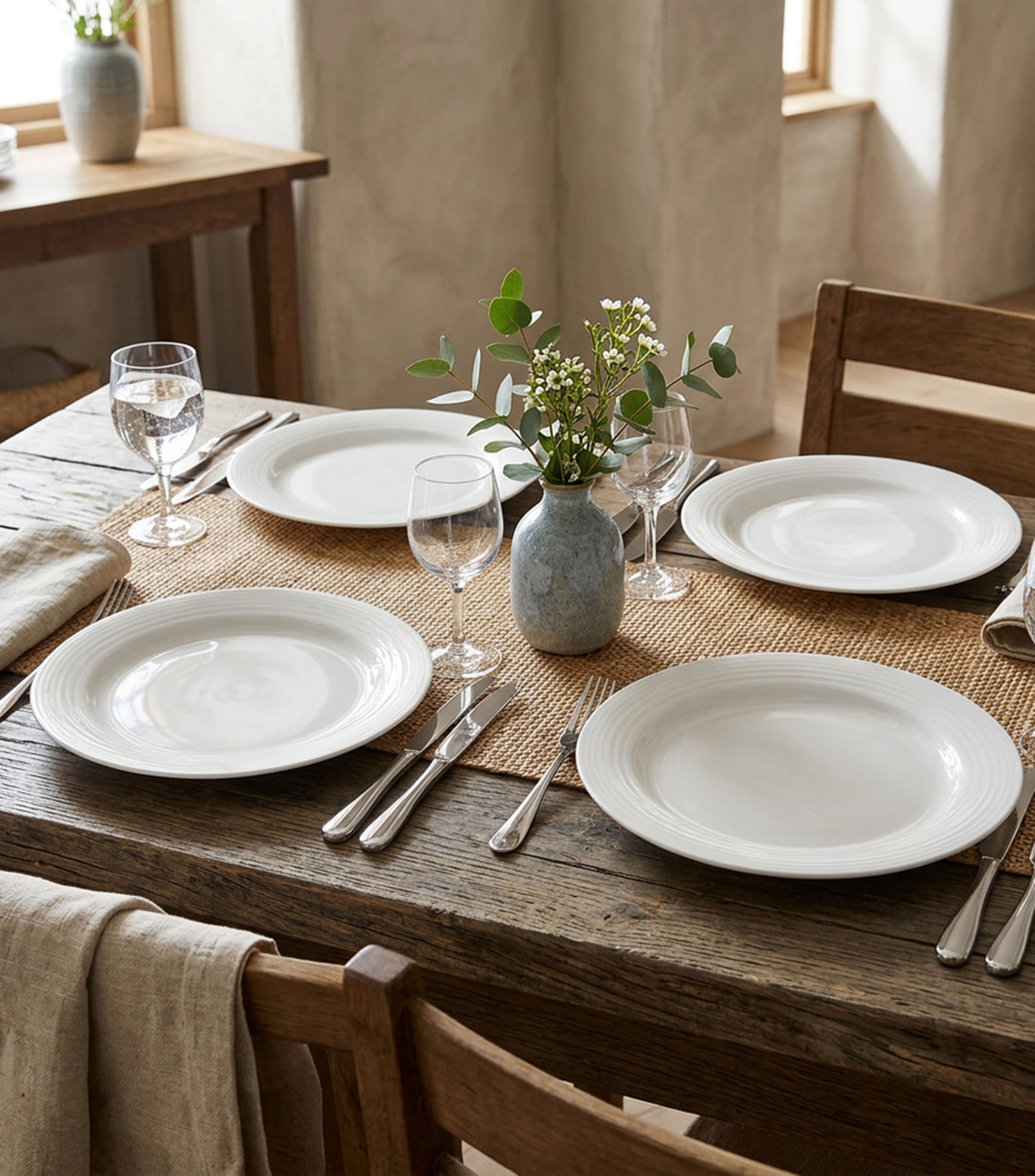 Plato para Ensalada Arctic White
