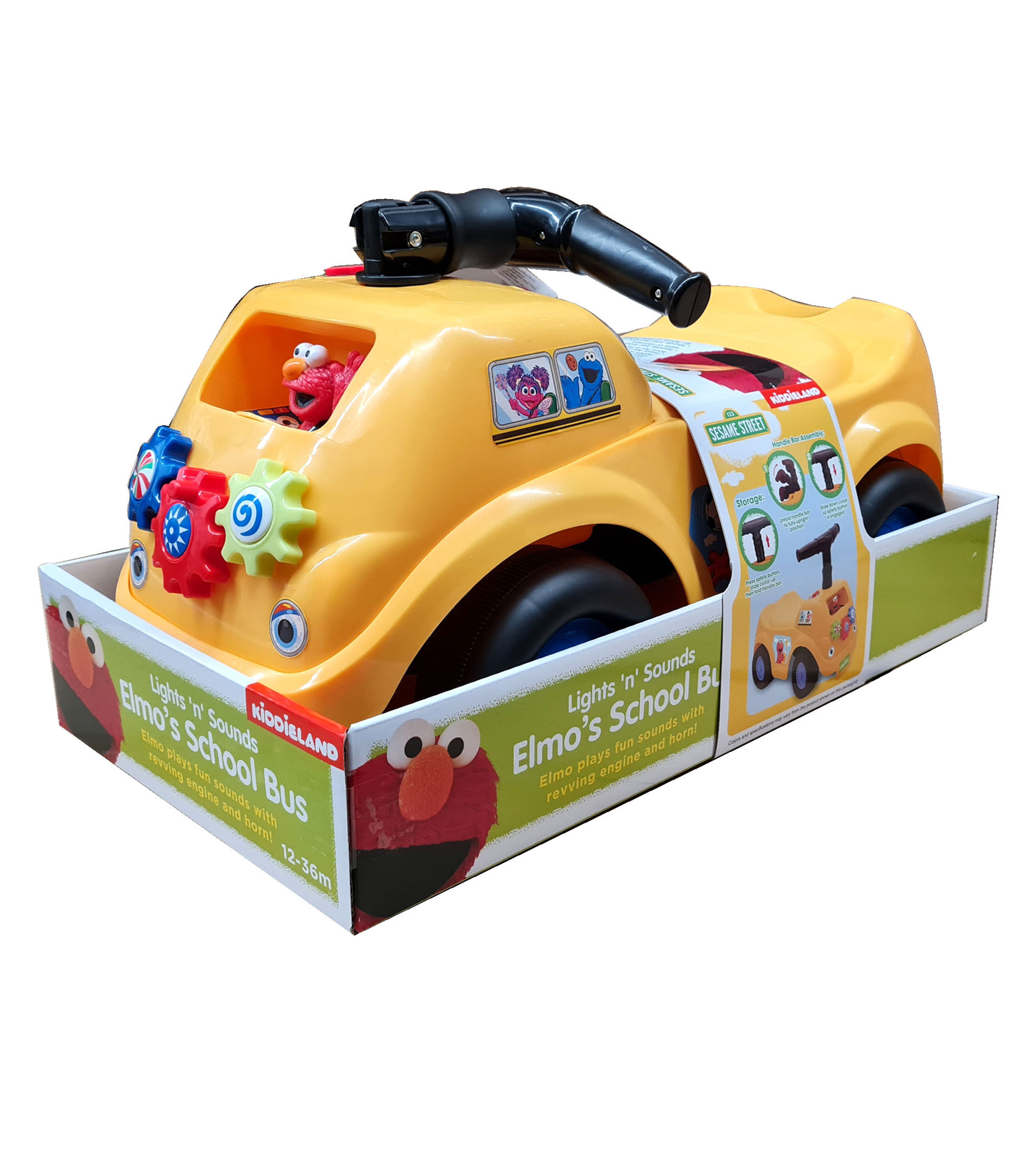 School Bus Montable Eléctrico Elmo con Luz y Sonido Disney