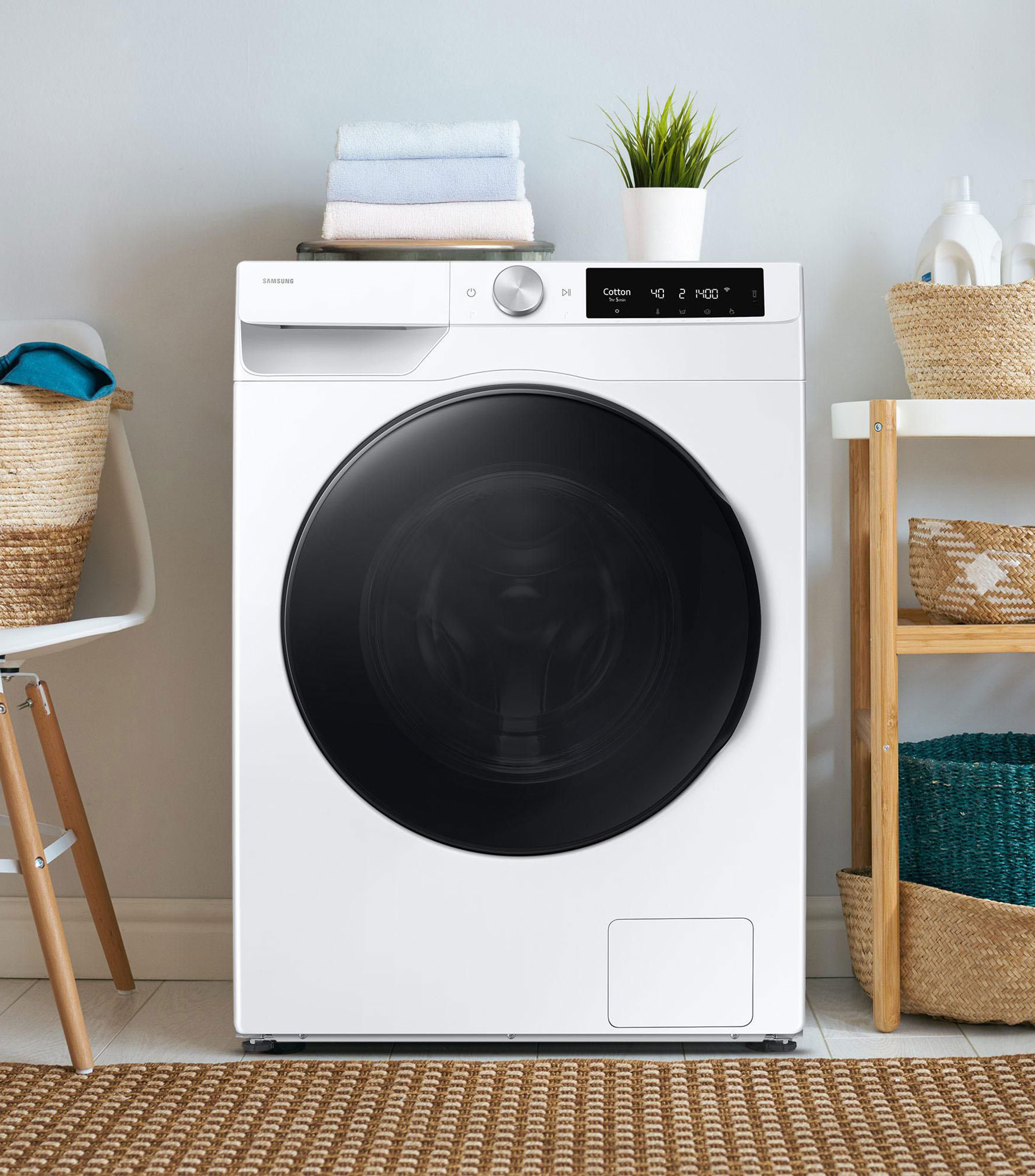 Lavasecadora Eléctrica 13 Kg, 8 Kg Frontal WD13FG6B34BEAX Blanca