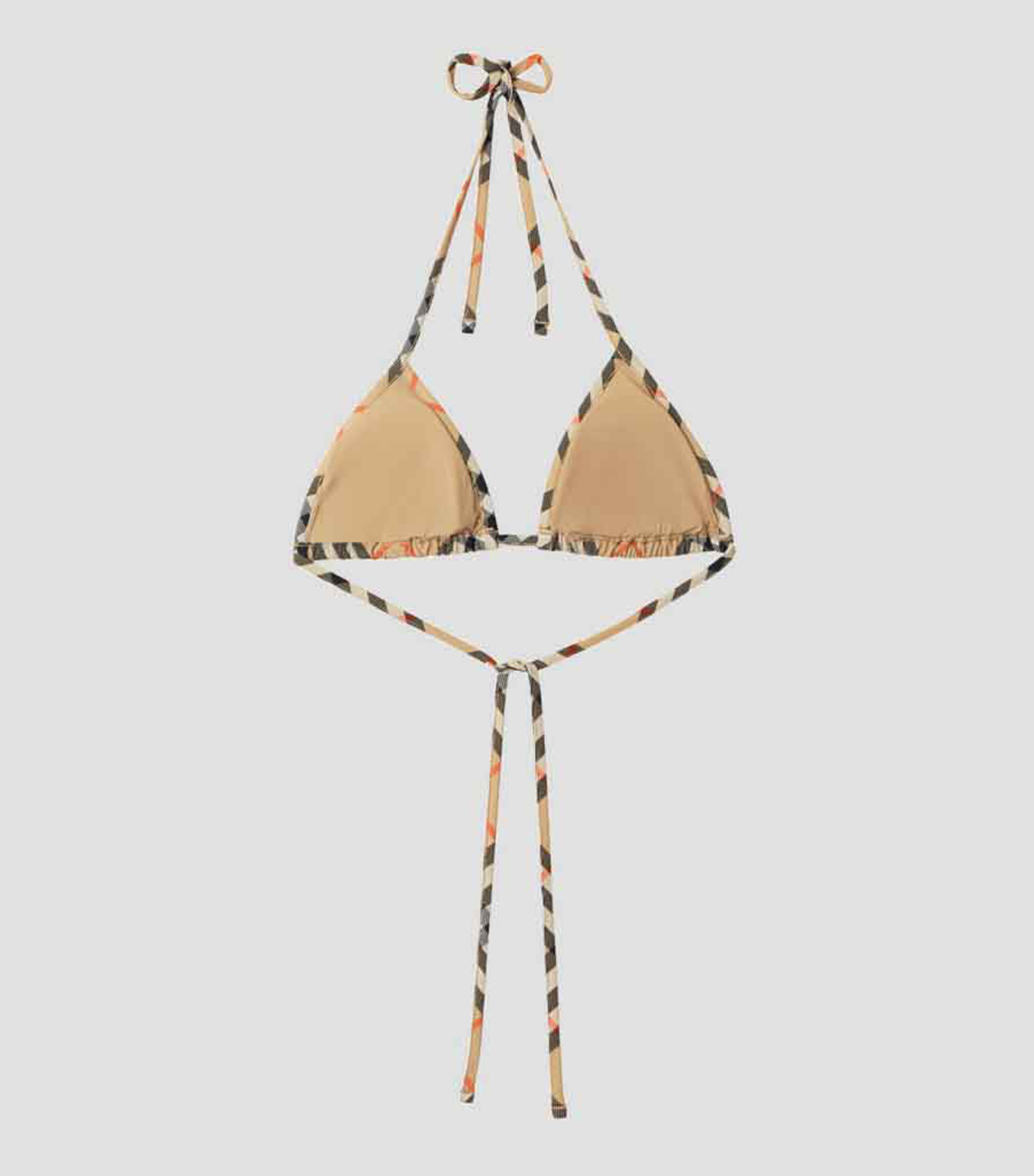Bikini top cuadros Mujer
