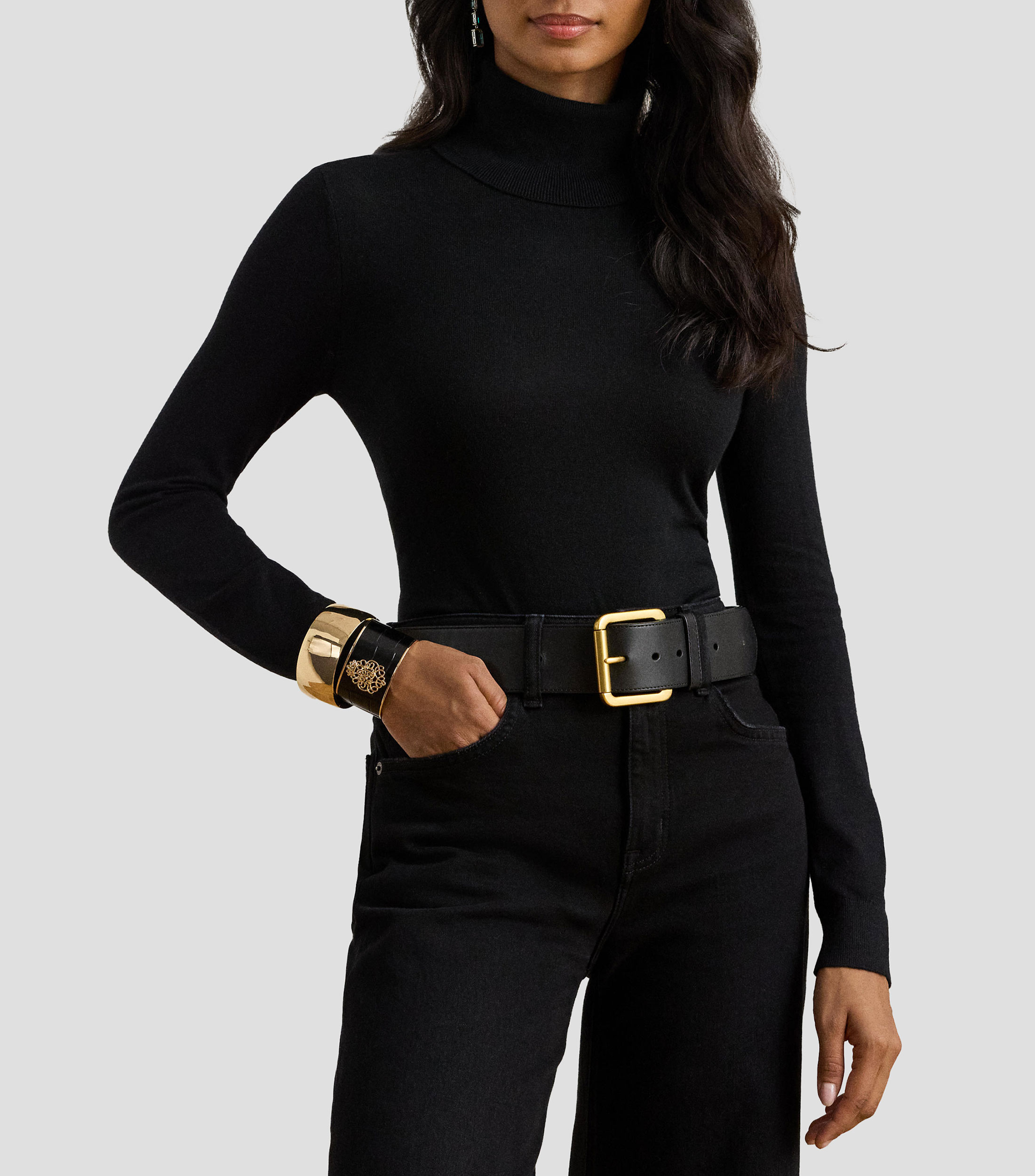 Suéter cuello alto Mujer
