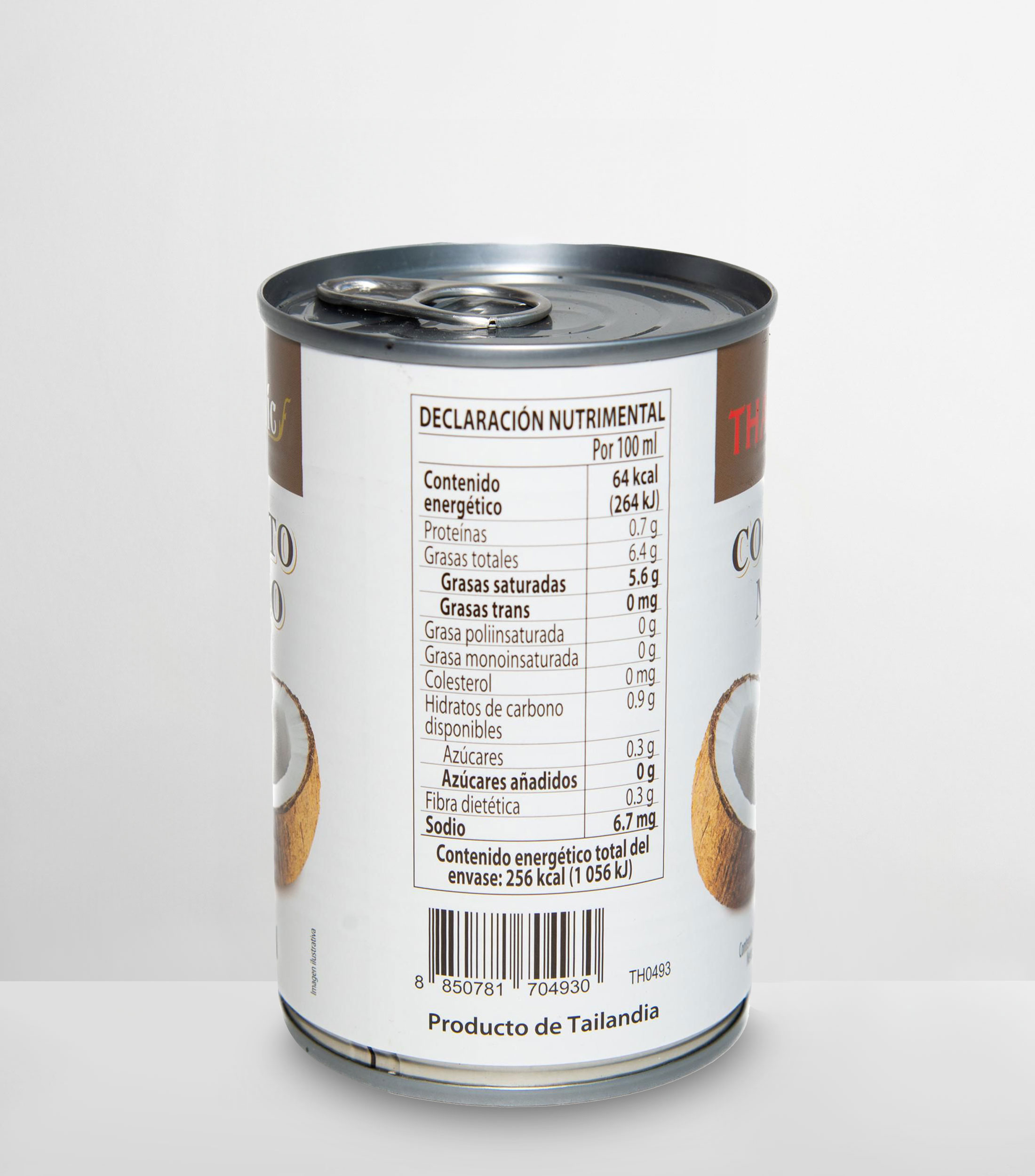 Extracto de coco Leche Thaitanic, 400 ml
