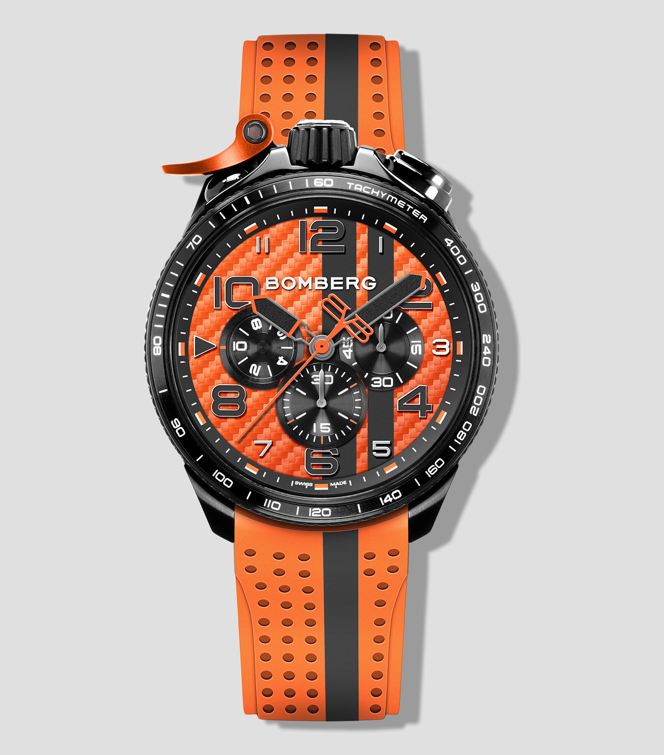 Reloj para Hombre Racing Carbon Deportivo, Naranja
