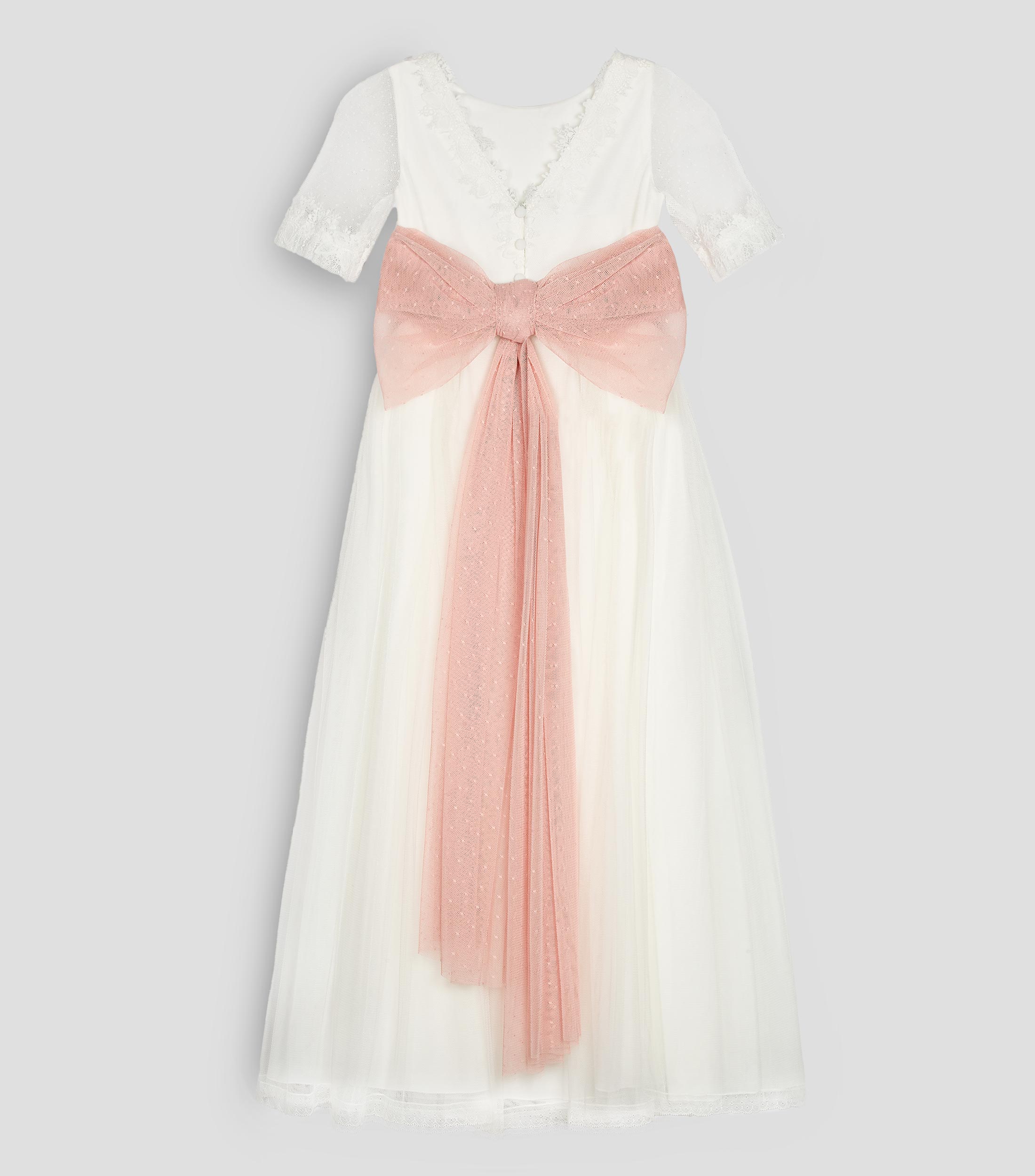 Vestido de primera comunión liso Niña