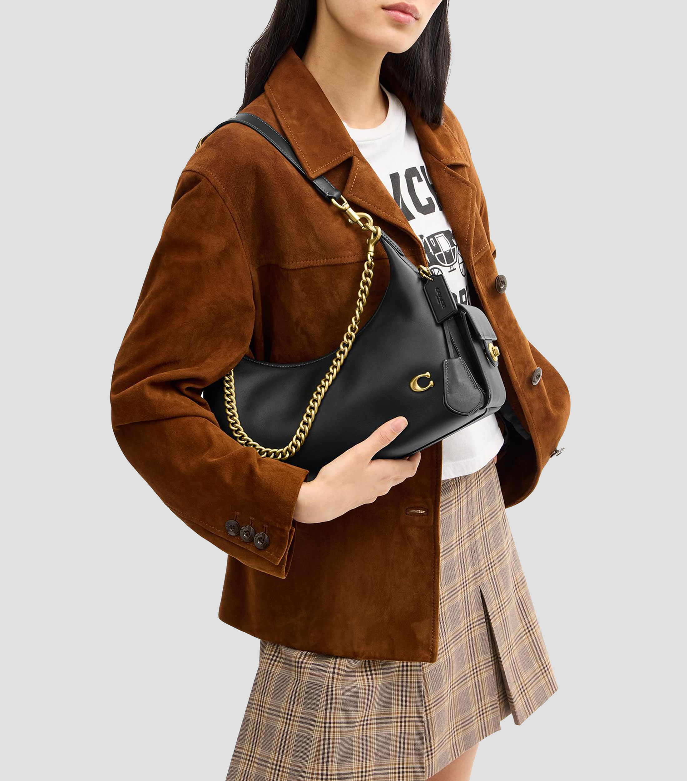 Bolsa shoulder en piel Pocket Juliet 30 lisa Mujer