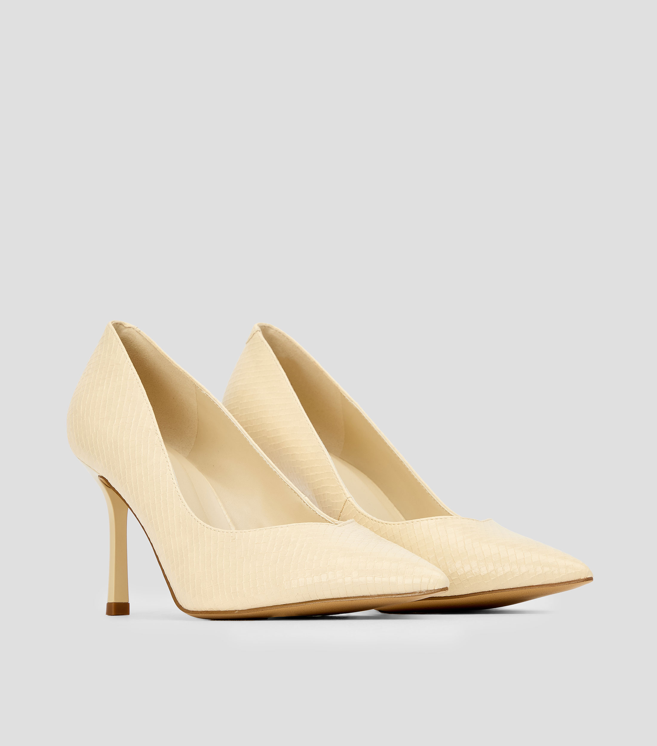 Zapatillas pump tacón alto de aguja lisas Mujer