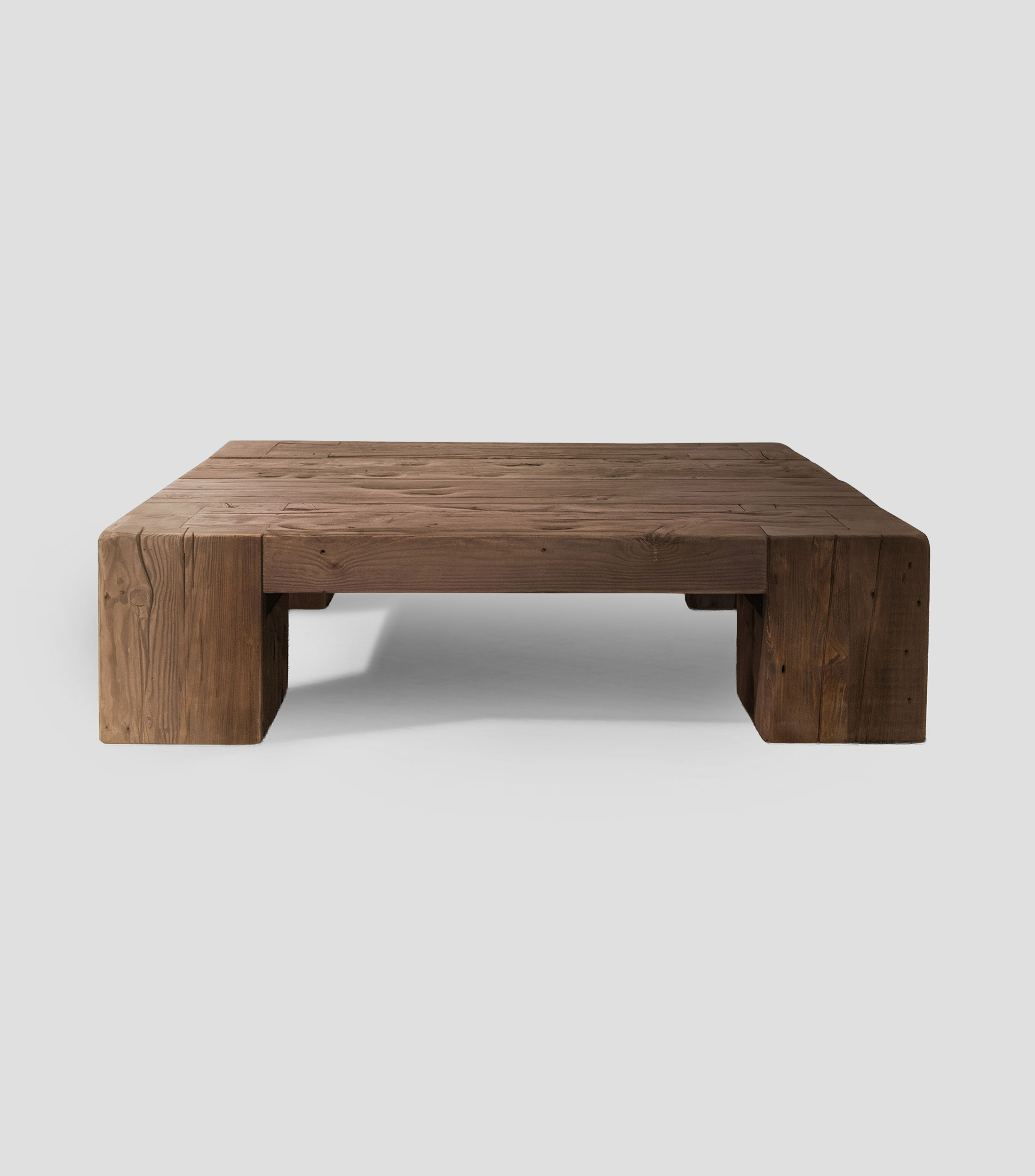 Mesa de centro English Beam en madera marrón