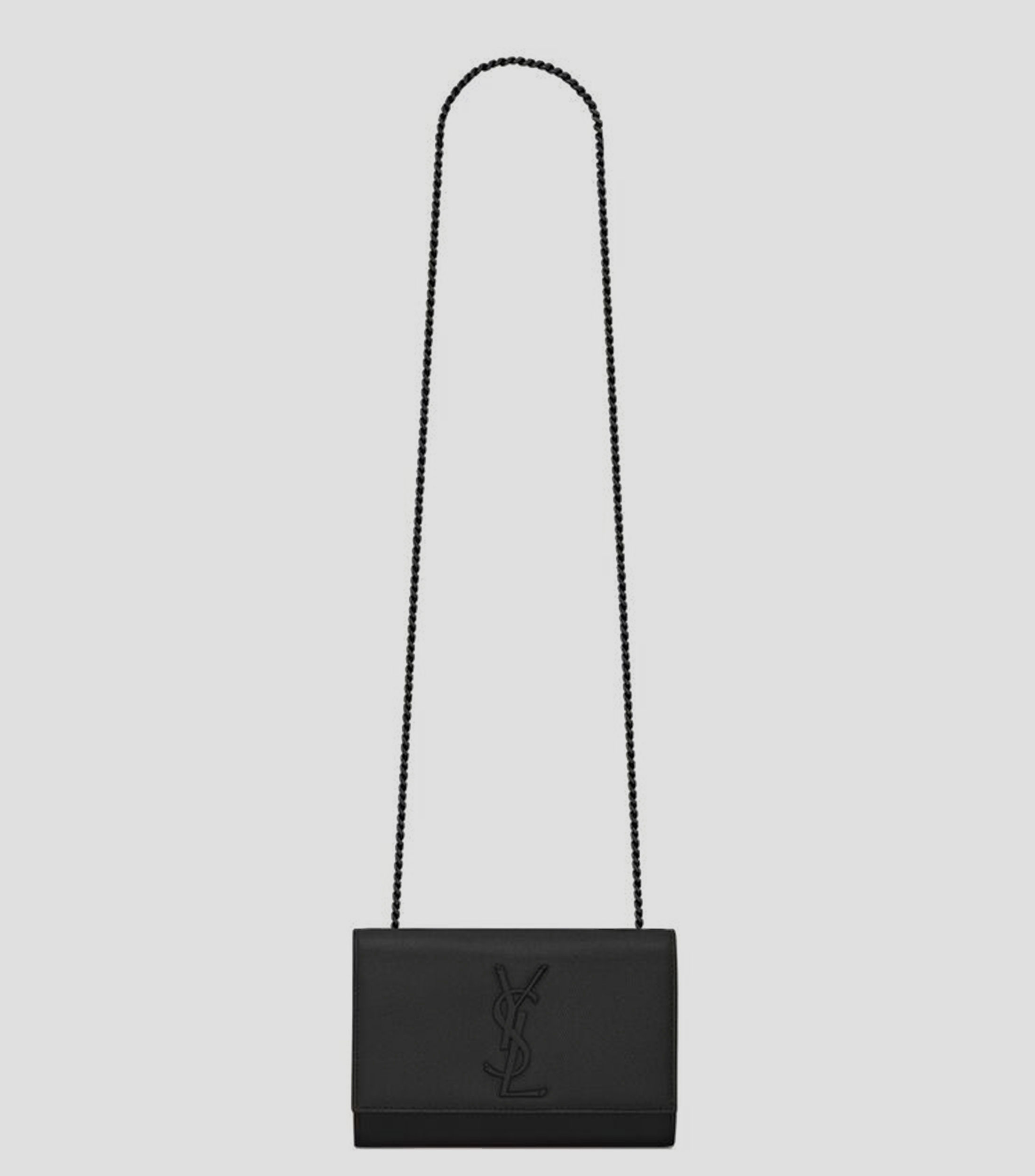 Bolsa mini crossbody negro en piel Kate granulado Mujer