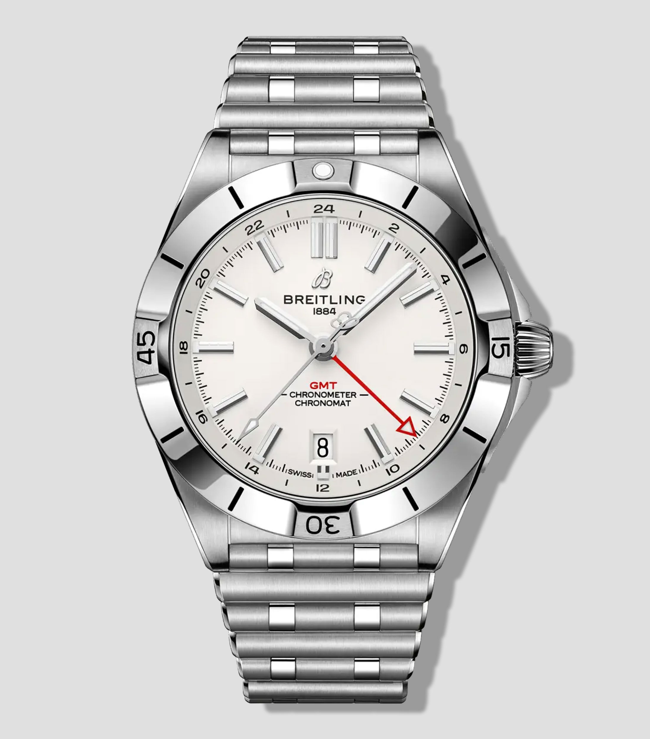 Reloj para Hombre Chronomat Automatic GMT 40 casual plateado, negro