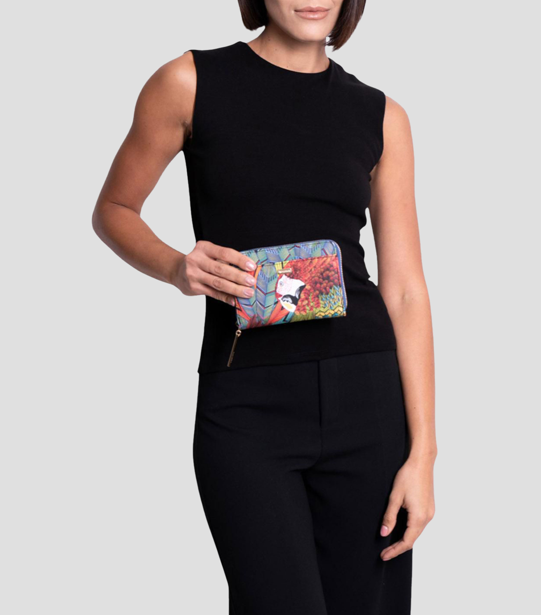 Cartera multicolor con Guacamaya Mujer