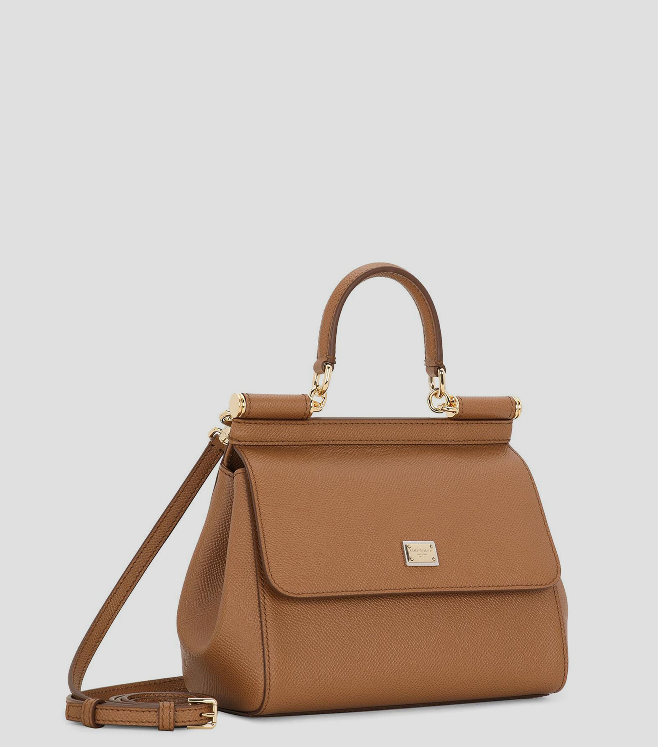 Bolsa shoulder en piel de becerro Sicily Mujer