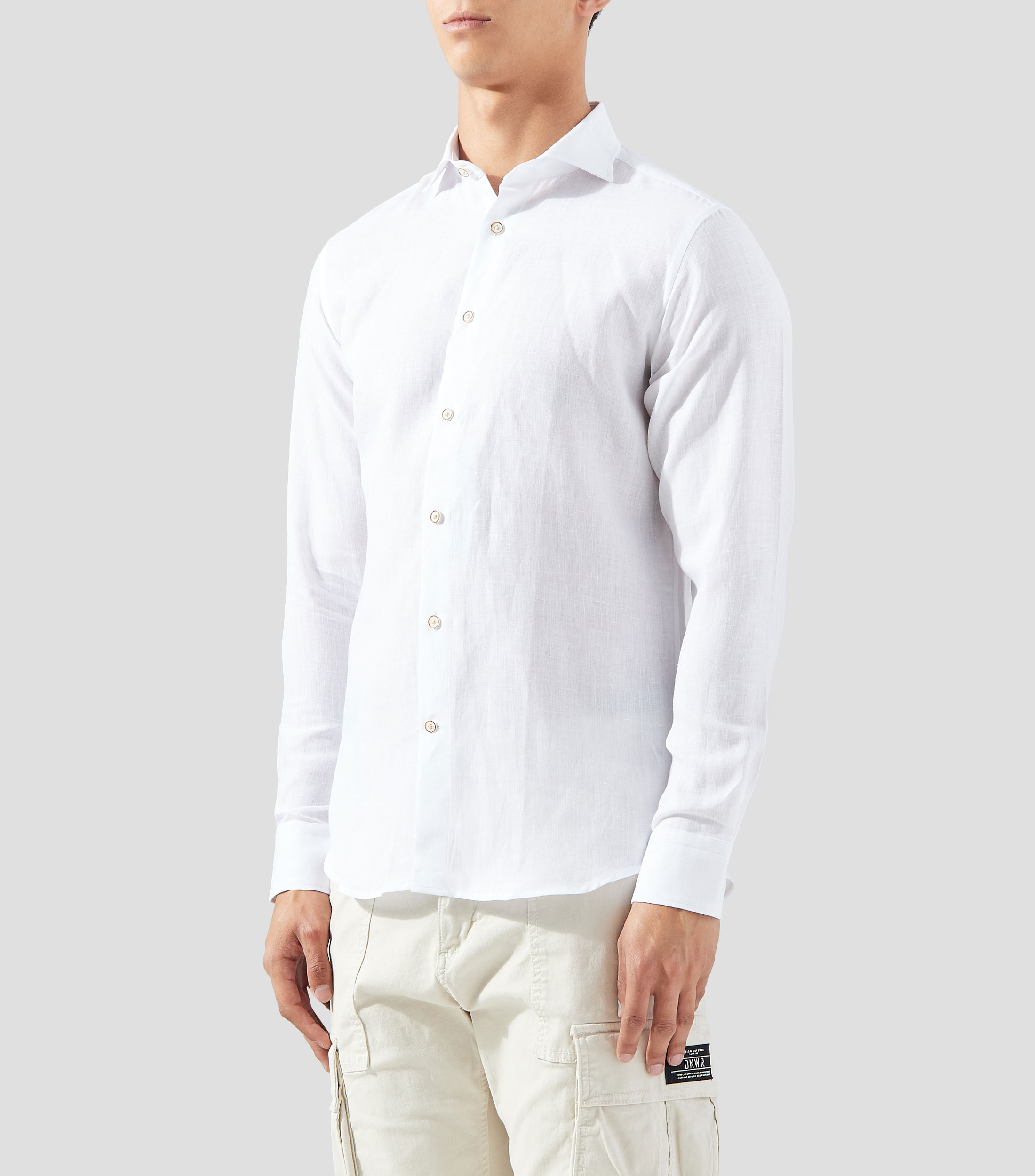 Camisa de lino manga larga Hombre
