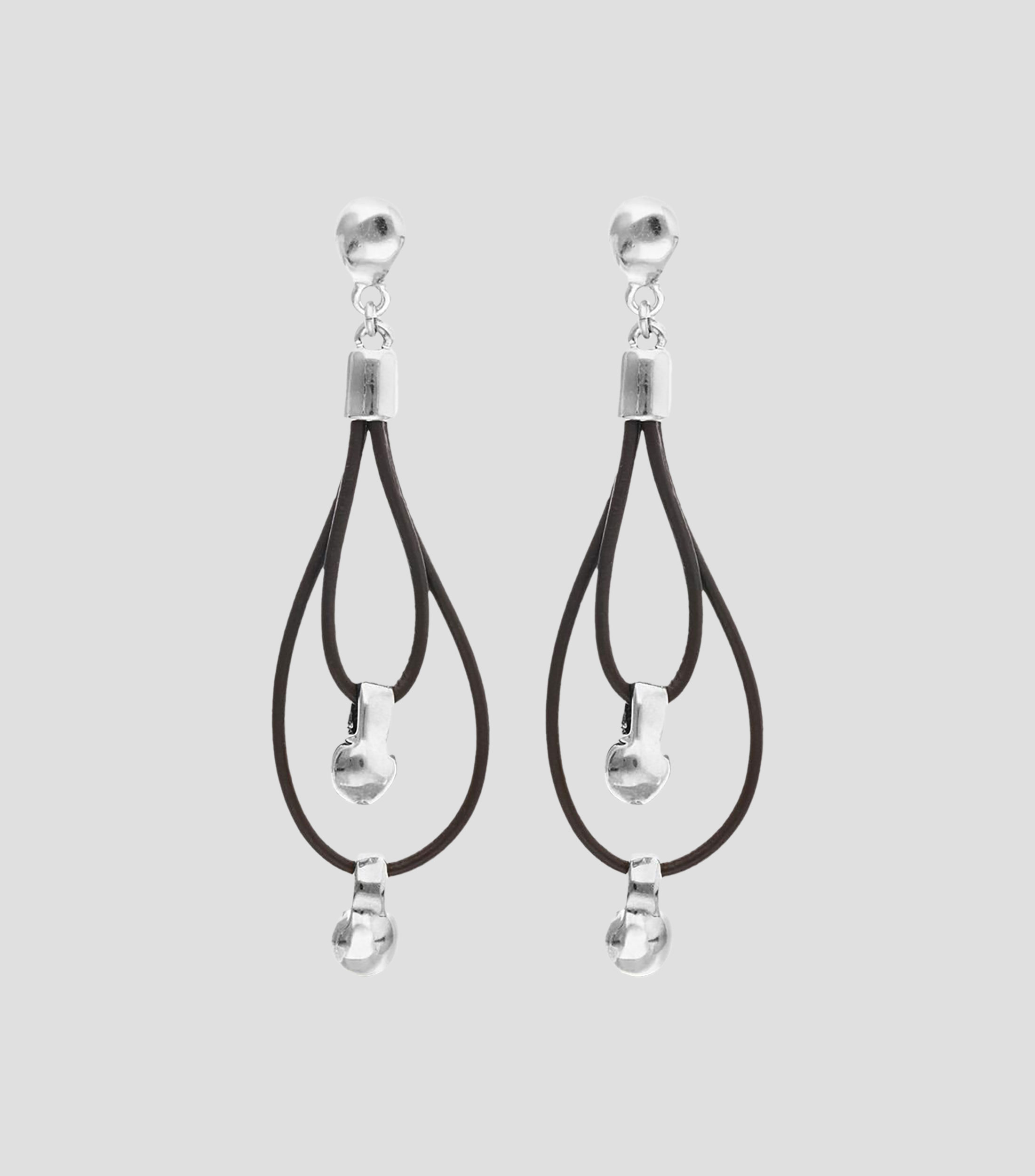 Pendientes largos con esferas Gravedad Mujer