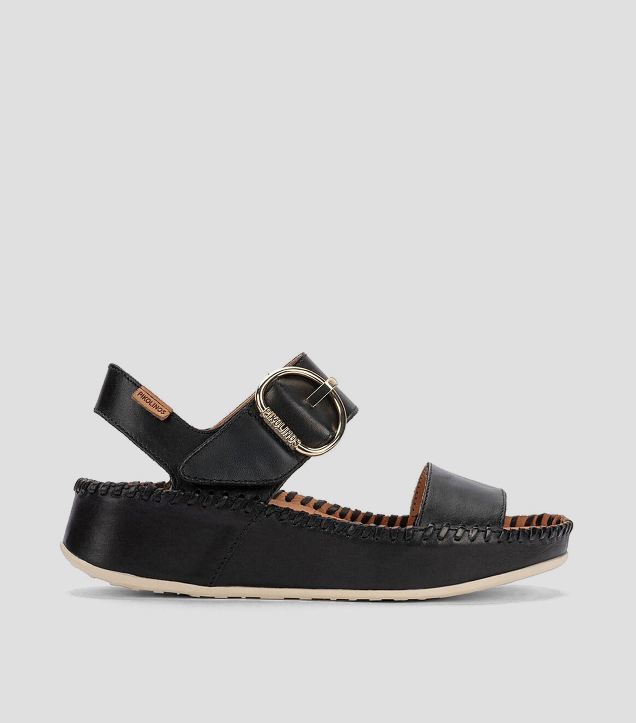 Sandalias con tacón bajo de cuña Marina Mujer