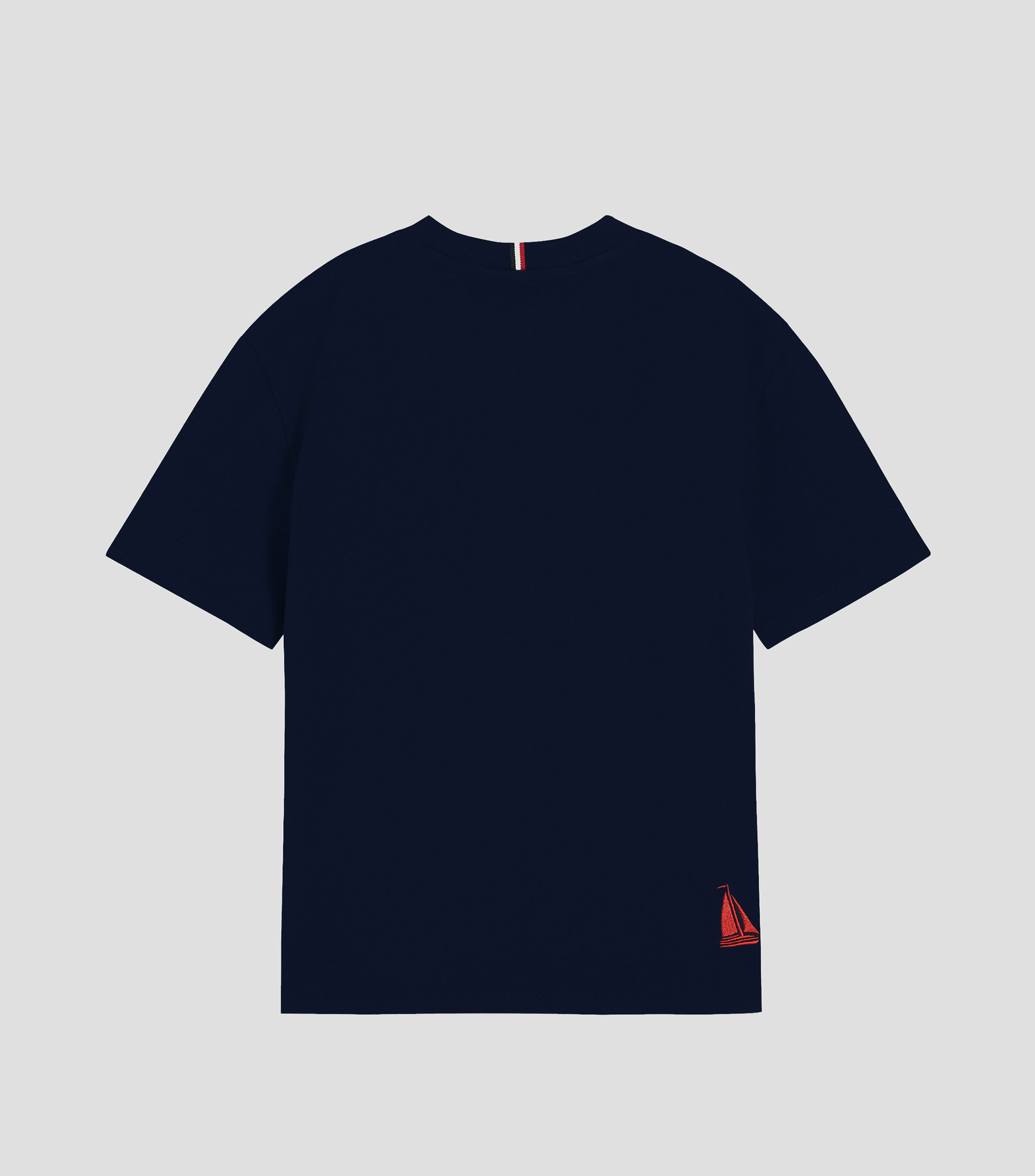 Playera cuello redondo manga corta con gráfico sólido Niño