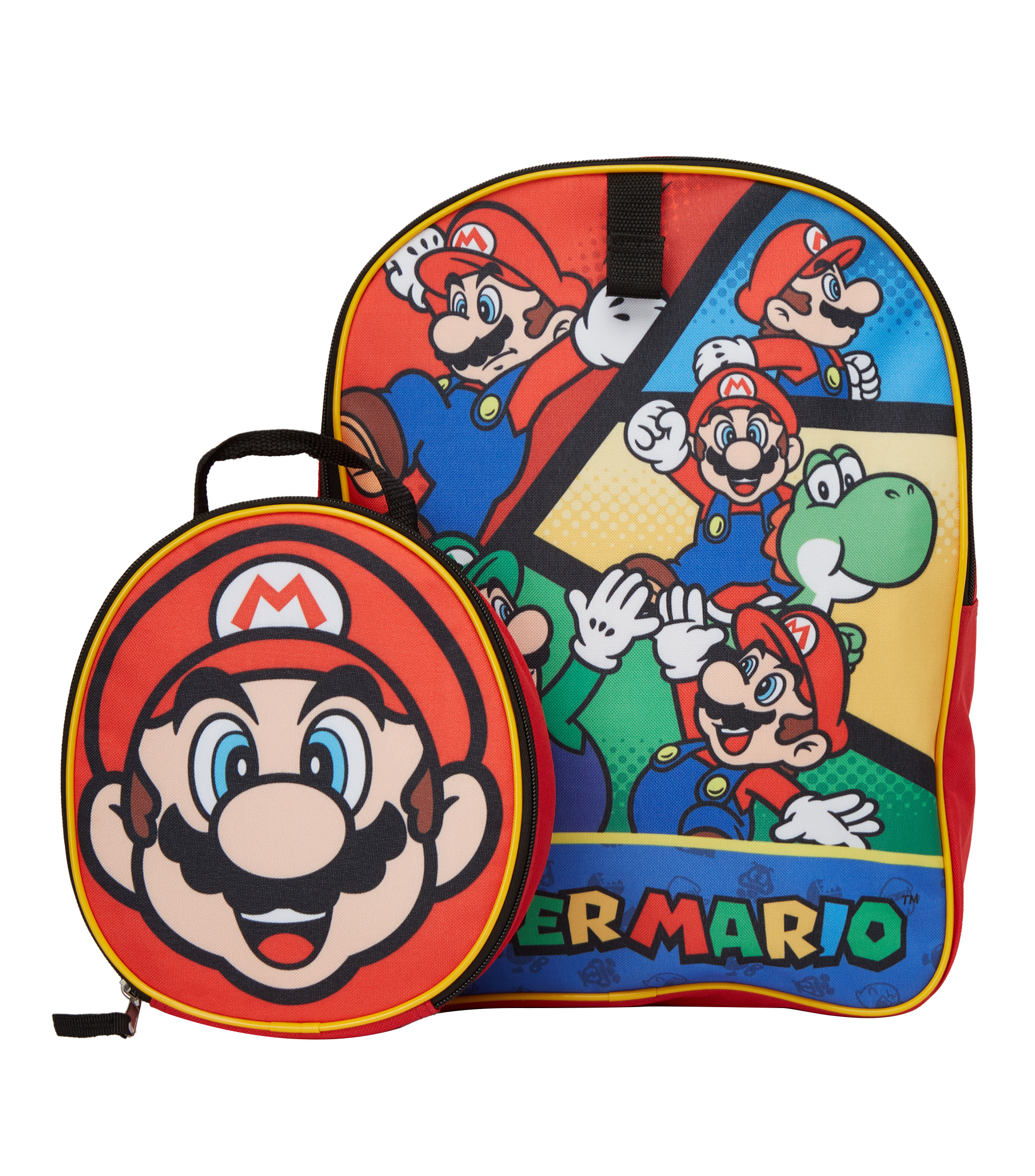 Mochila Escolar con Lonchera Super Mario Niño