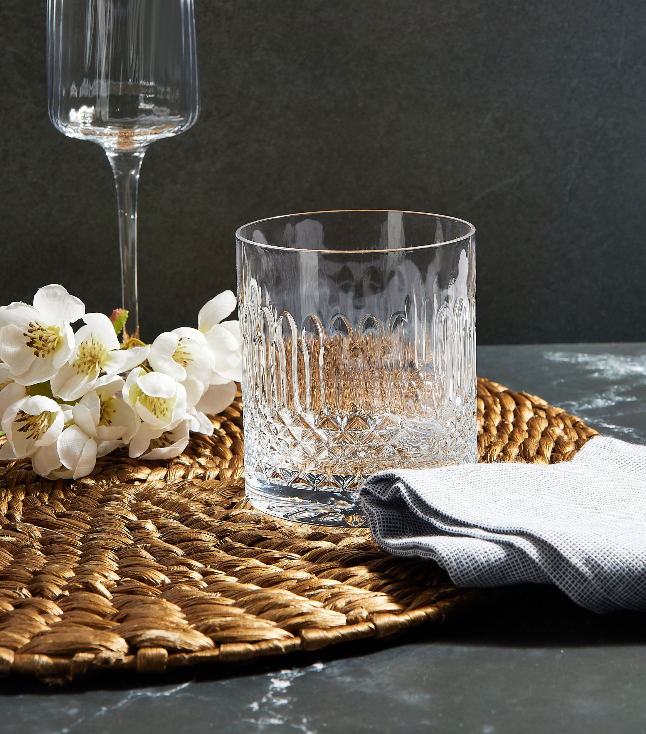 Vaso de vidrio Diamante Cristalino
