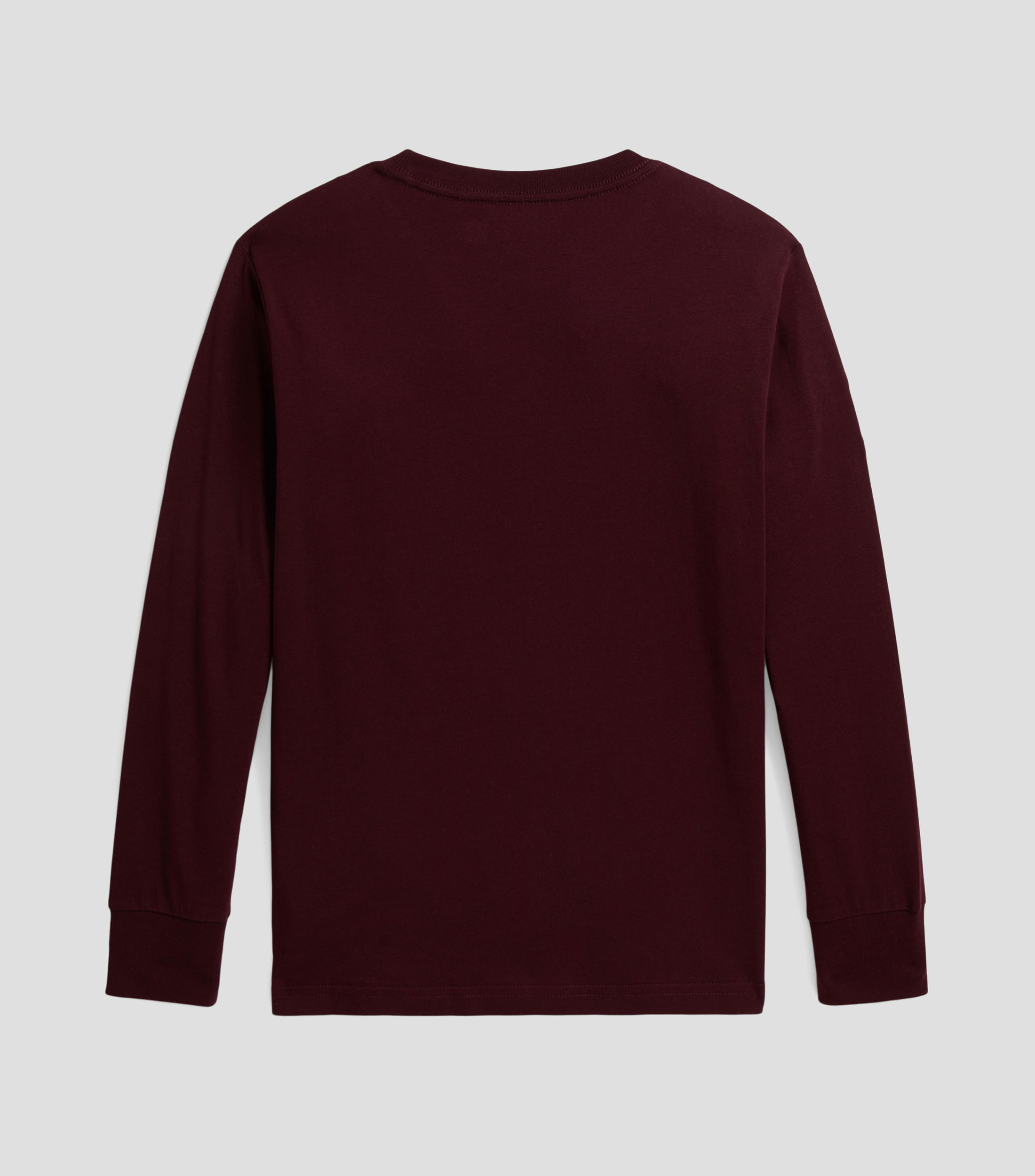 Playera cuello redondo manga larga sólida Niño