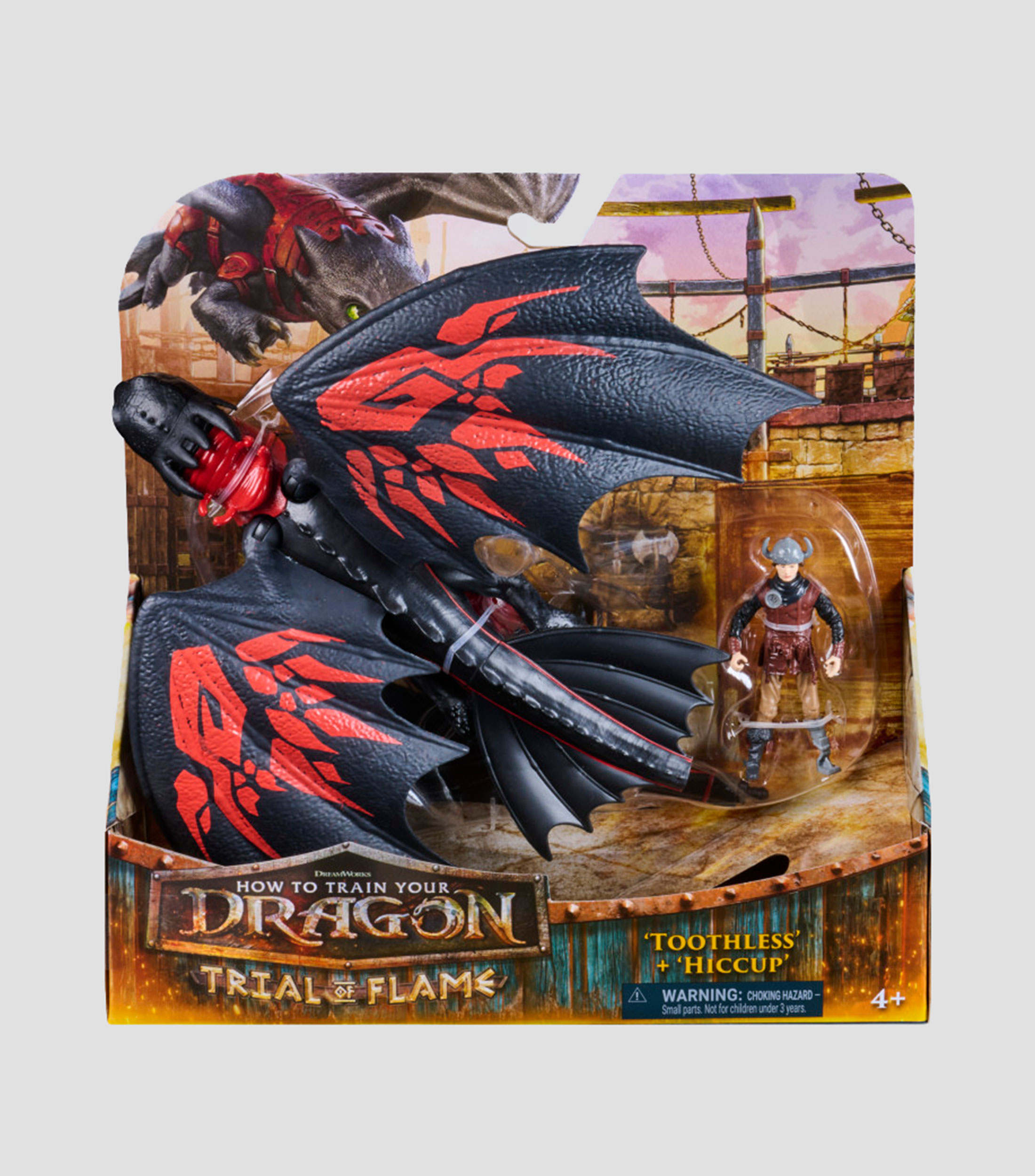 Figura Cómo entrenar a tu dragón Chimuelo & Hipo