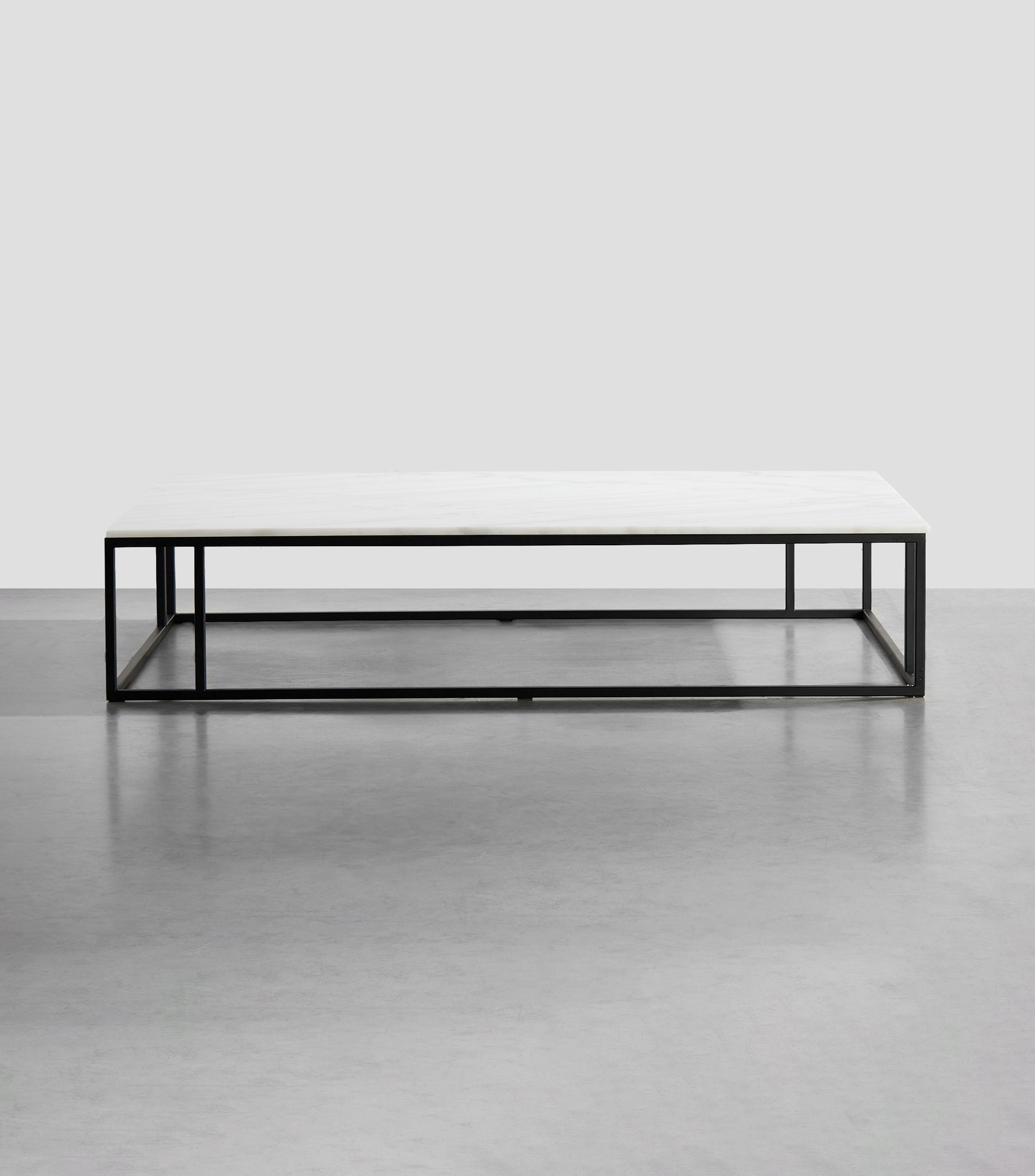Mesa de centro Nomand en mármol blanco