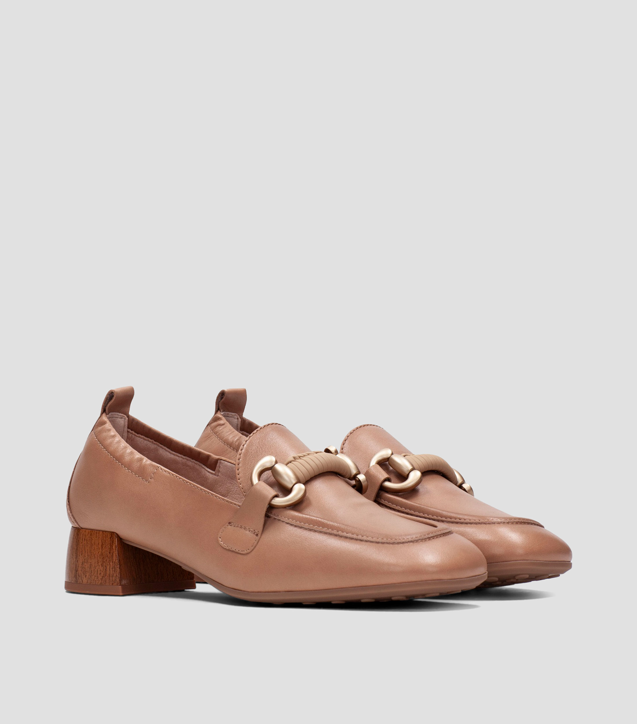 Mocasines Lisboa en piel con herraje Mujer