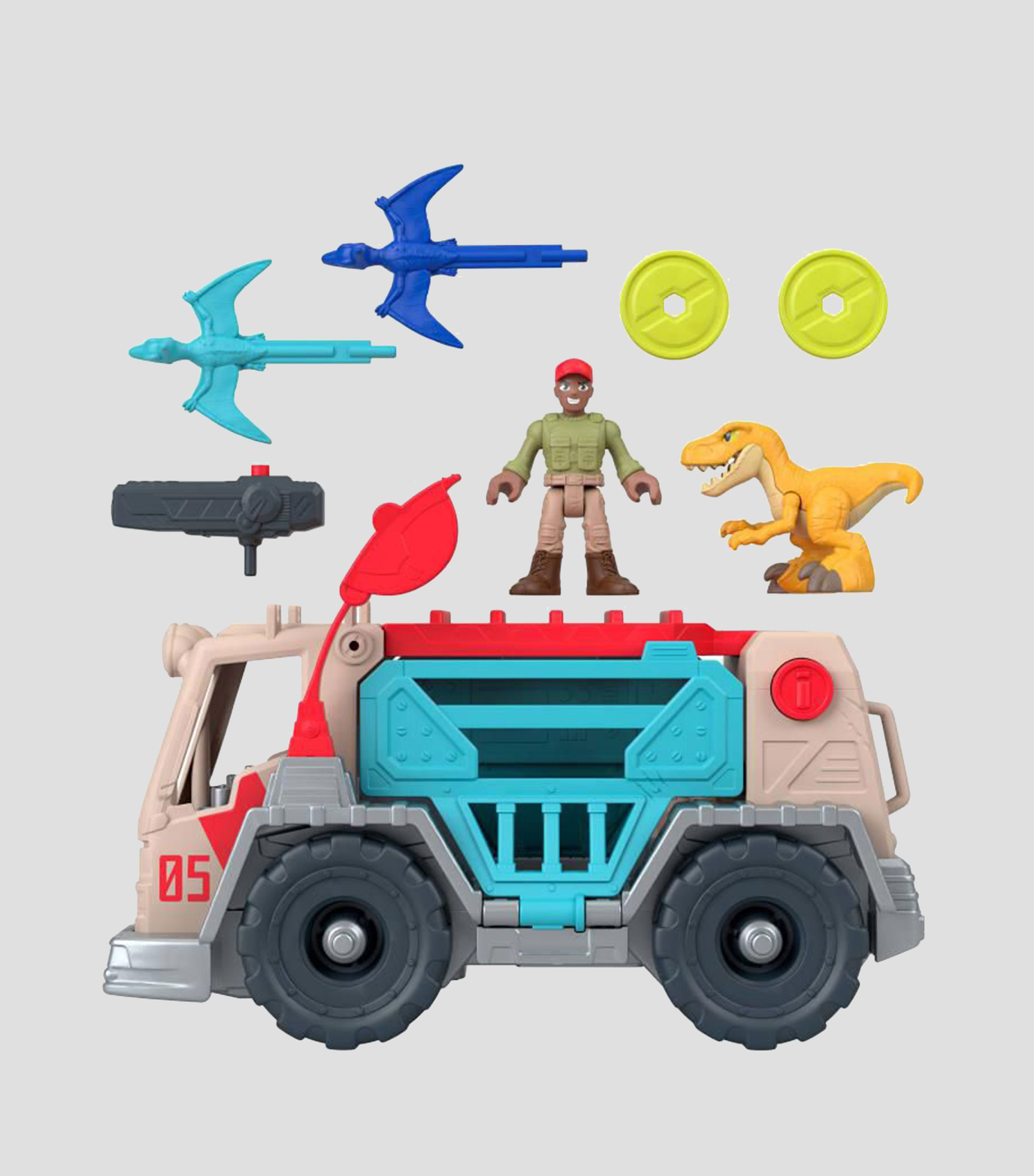 Playset Vehículo de rescate del raptor