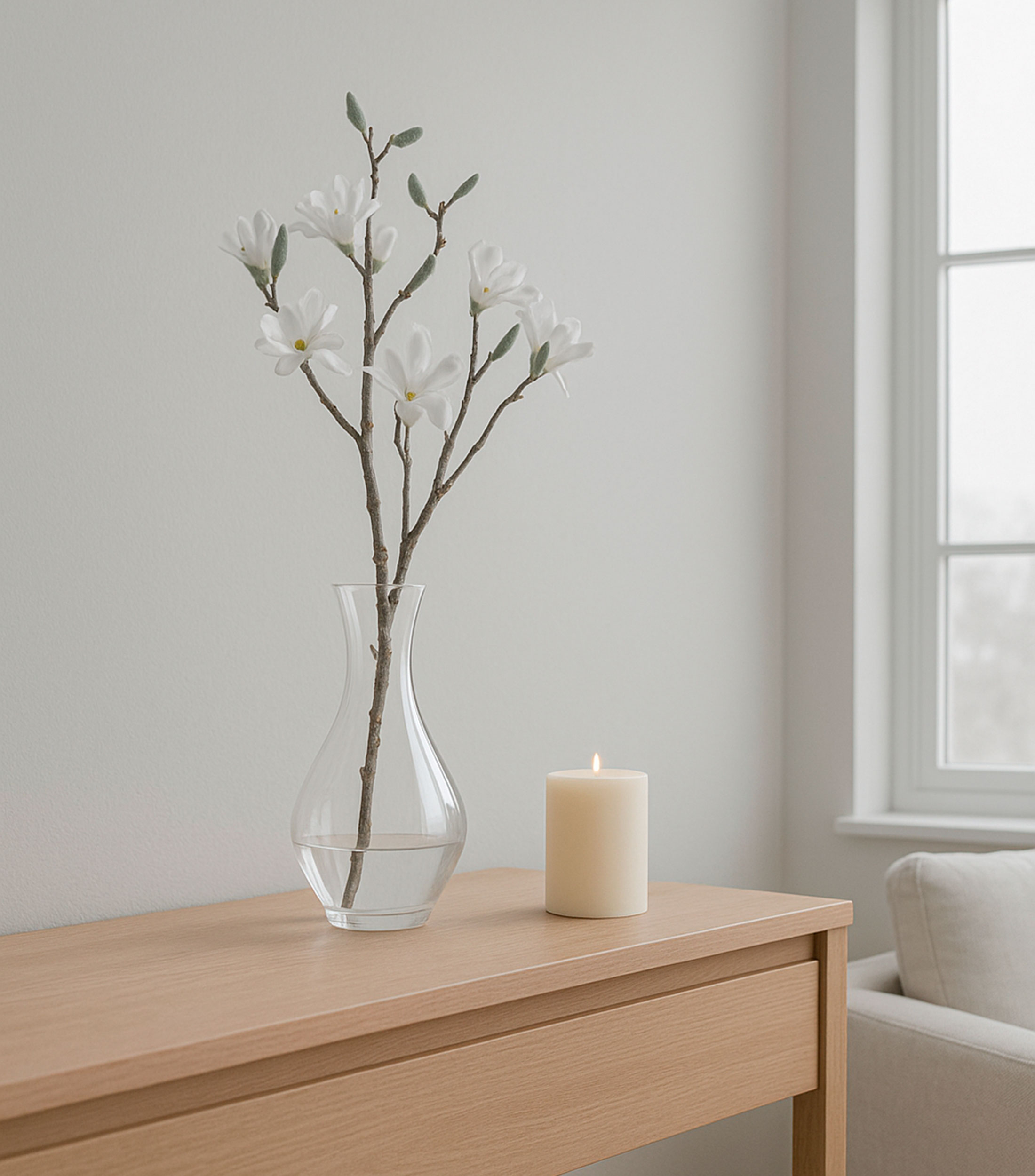 Flor Magnolia Artificial