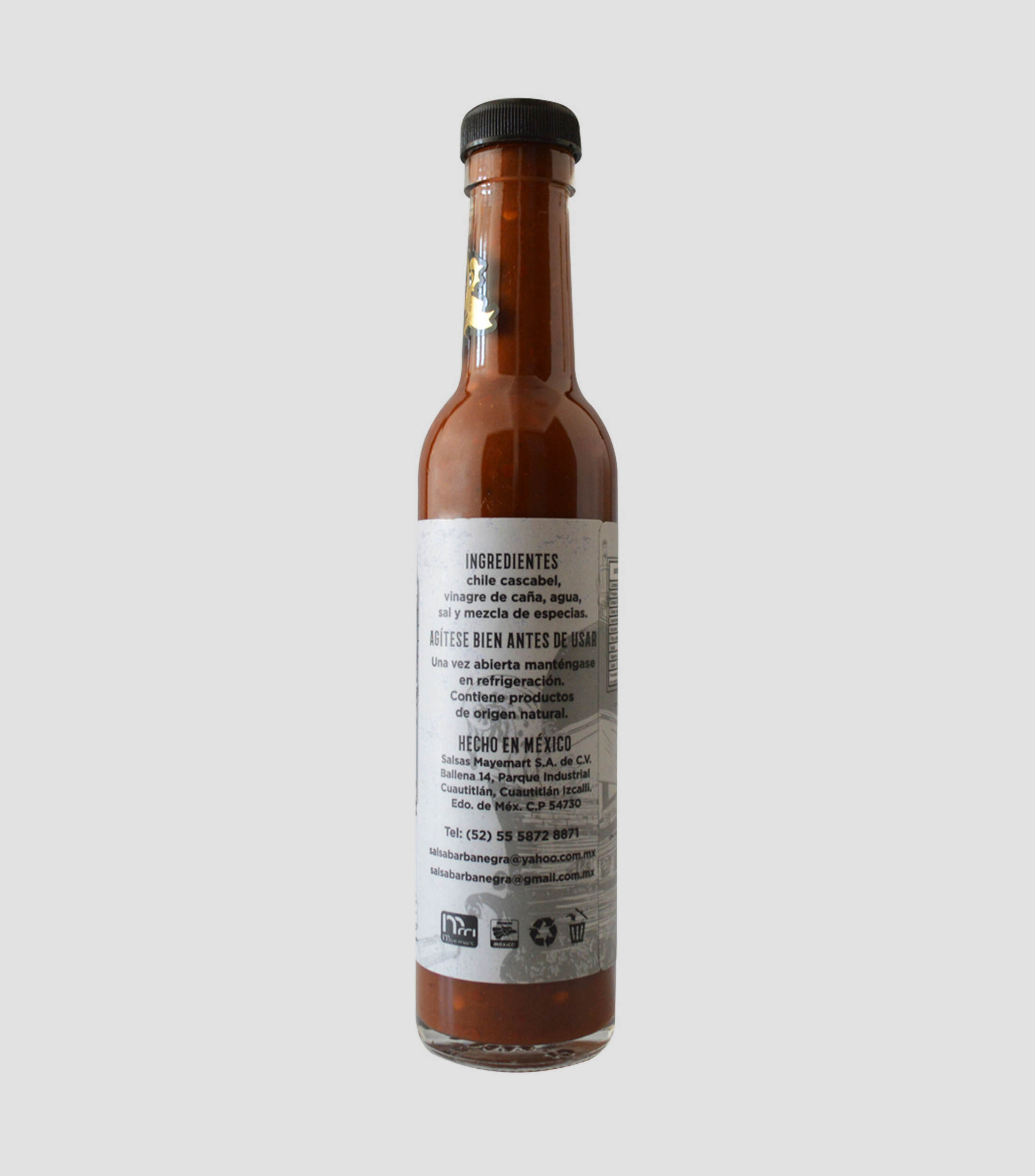 Salsa de chile cascabel, 250 ml