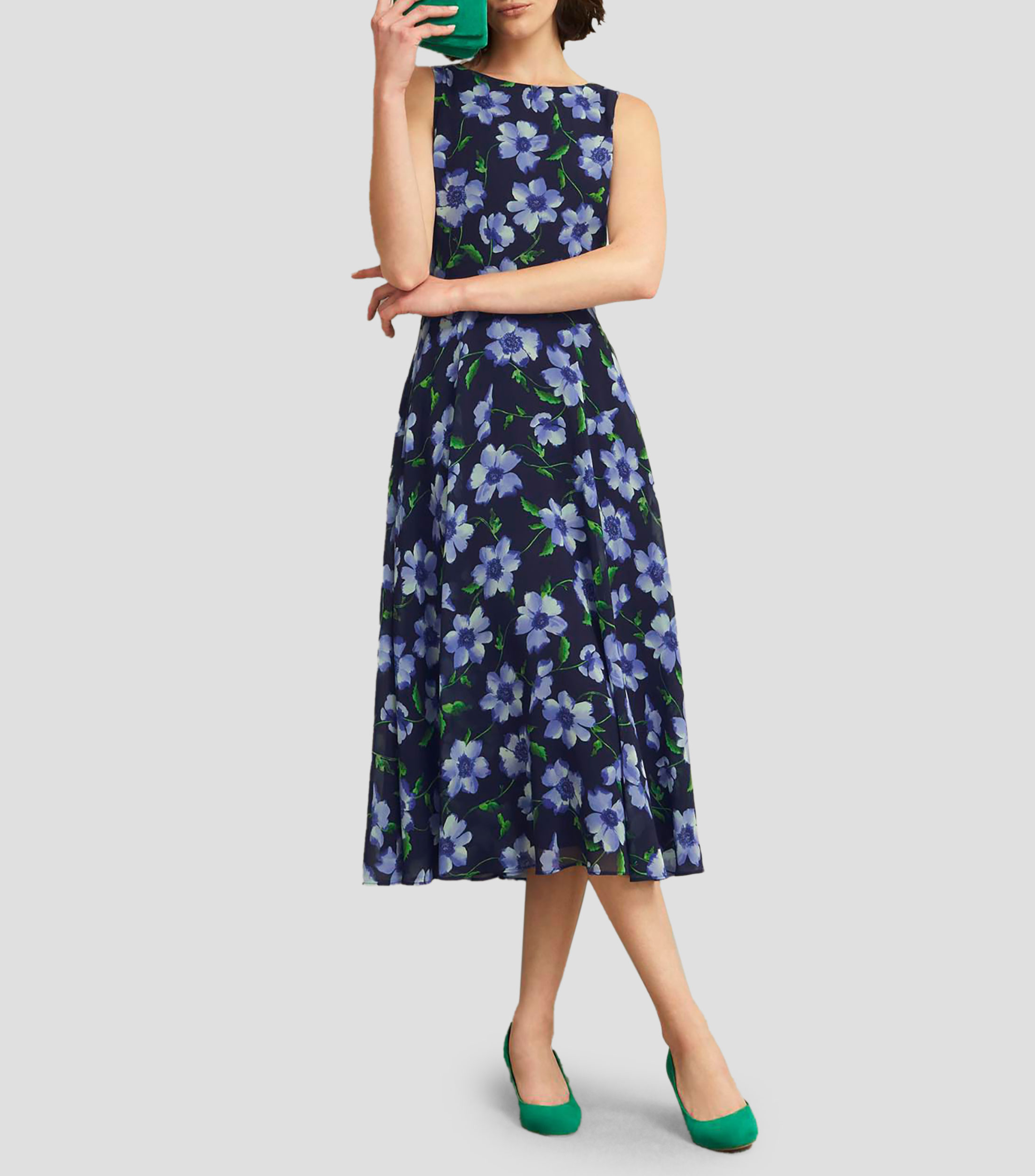 Vestido midi estampado Carly Mujer