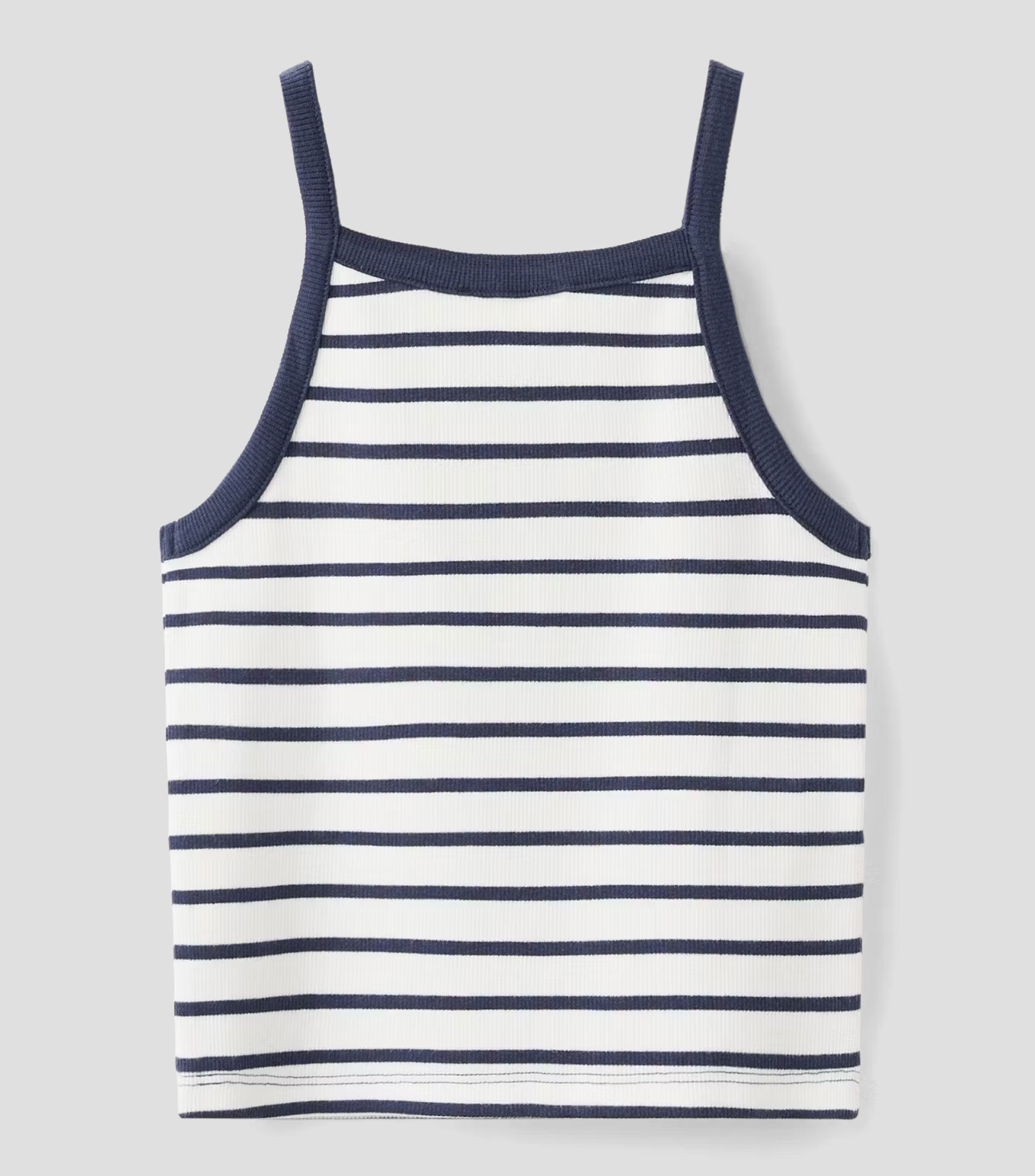 Top cuello cuadrado sin mangas de rayas Niña