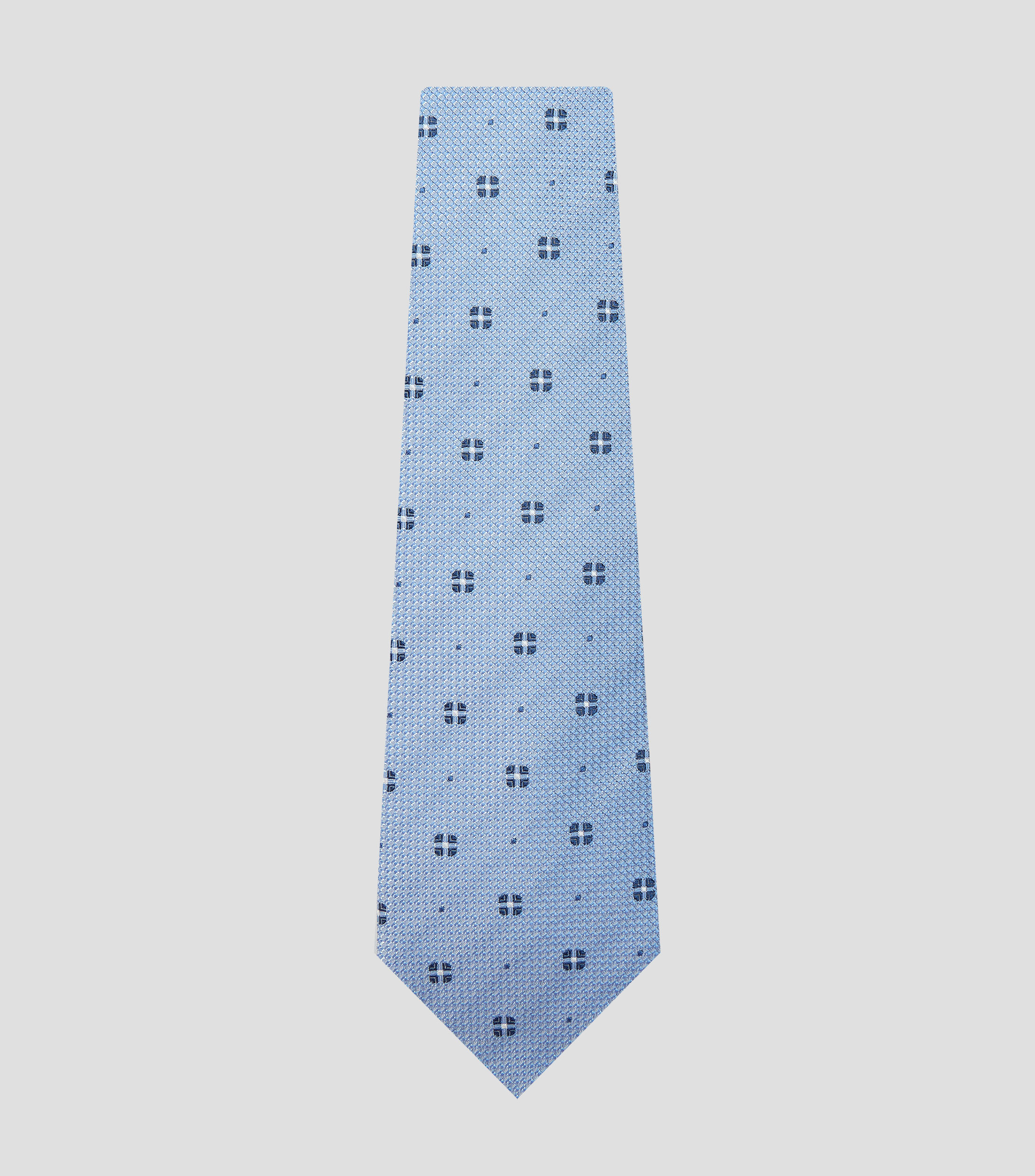 Corbata de seda con dibujo tejido en jacquard Hombre
