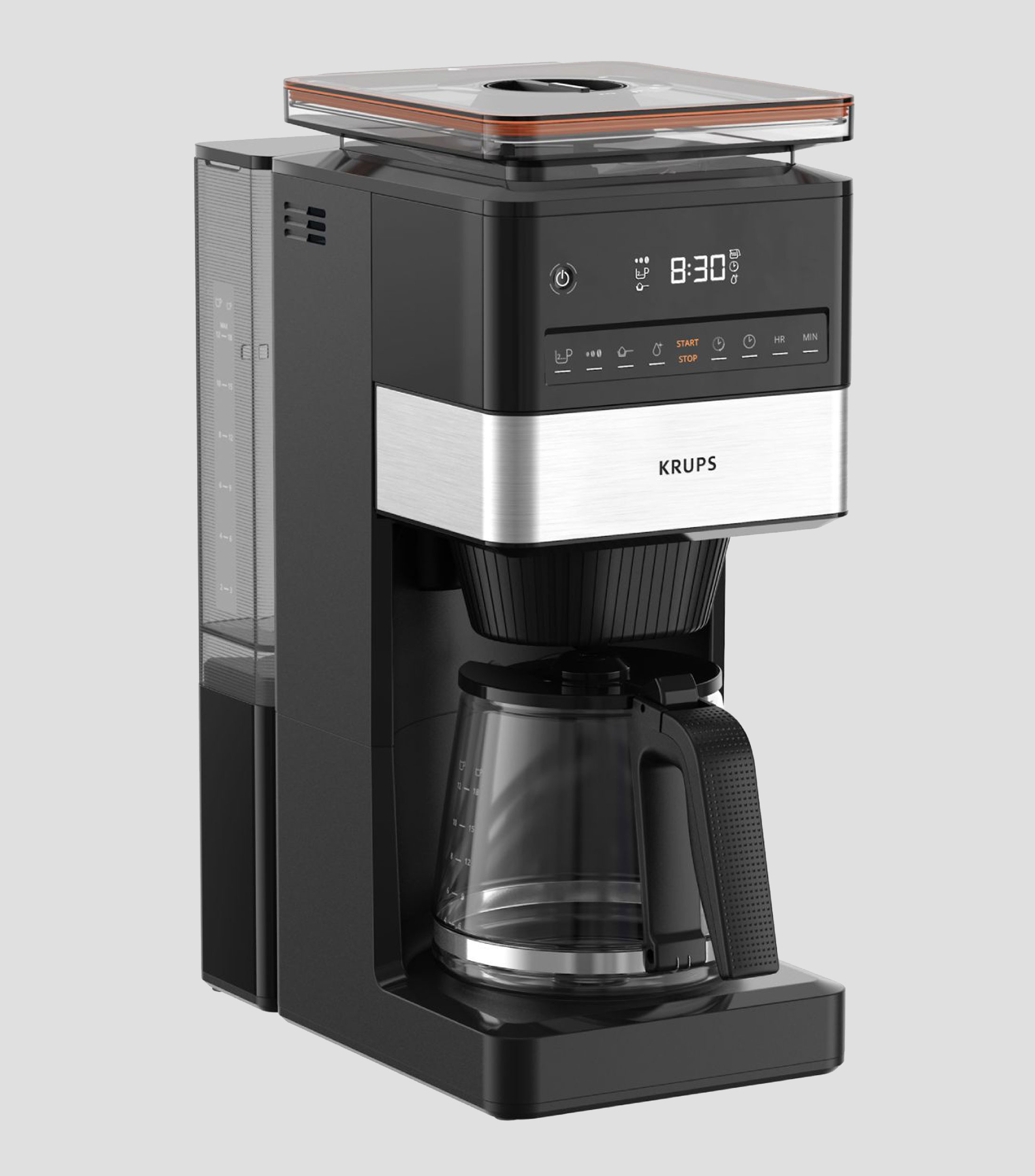 Cafetera automatica de filtro permanente con molino Aroma Grind and Brew, para 14 tazas
