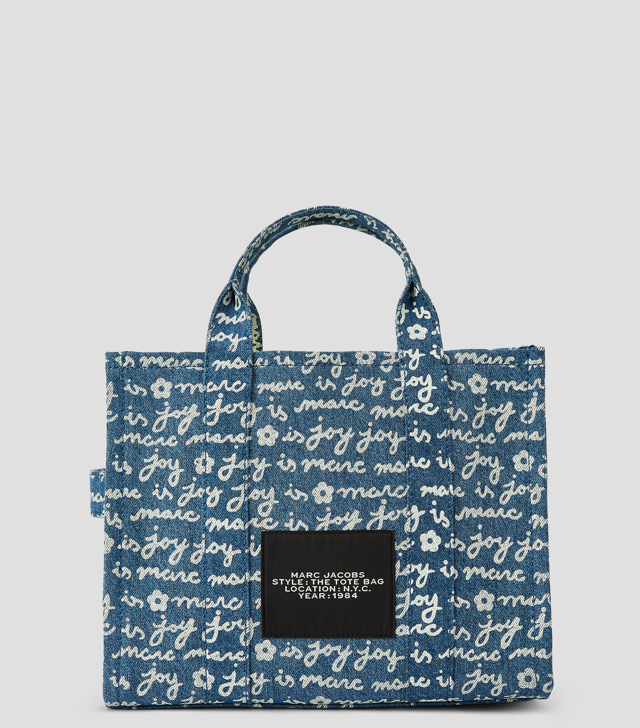 Bolsa tote azul estampada Mujer