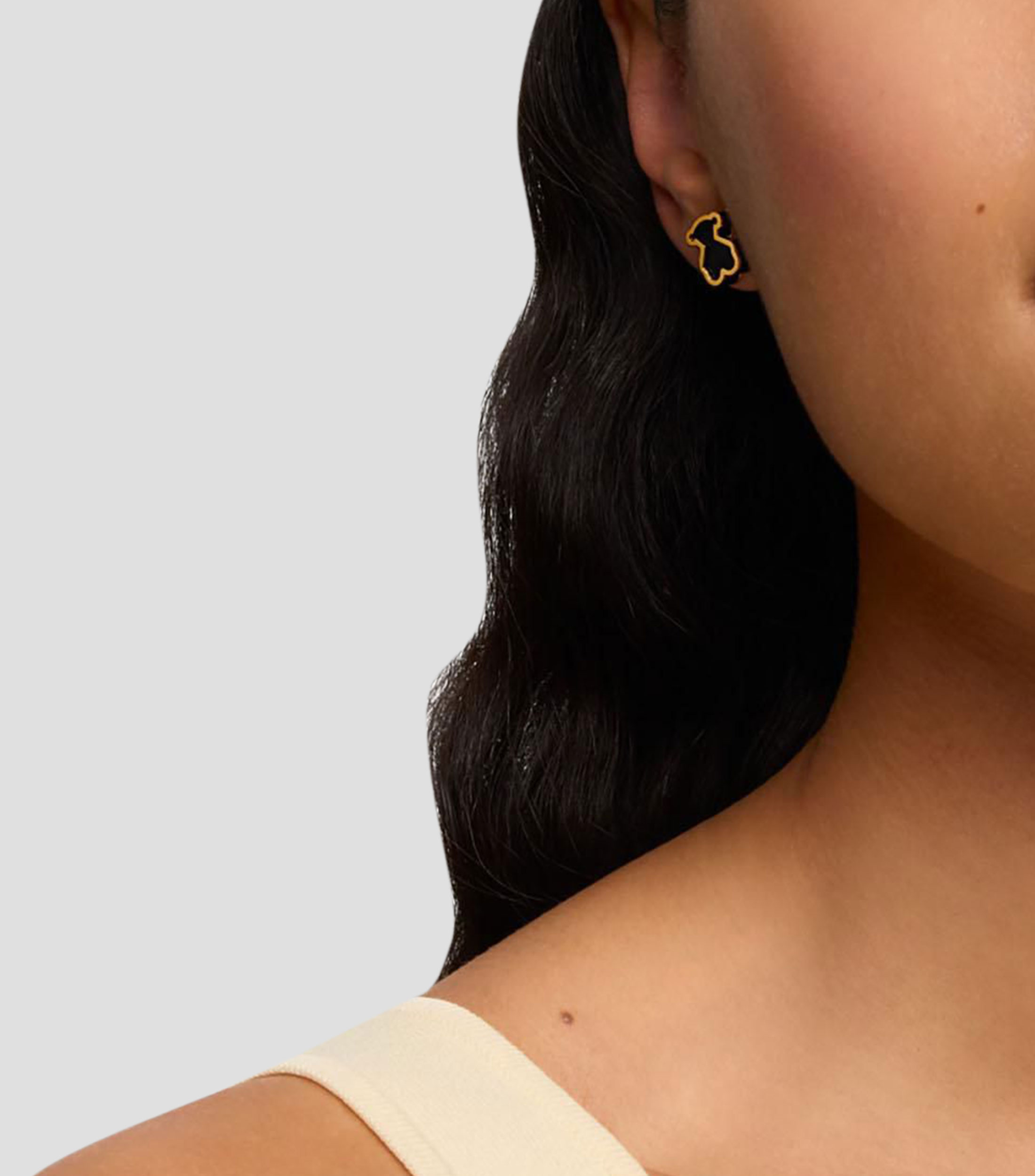 Aretes en plata Galaxy con metracrilato Mujer