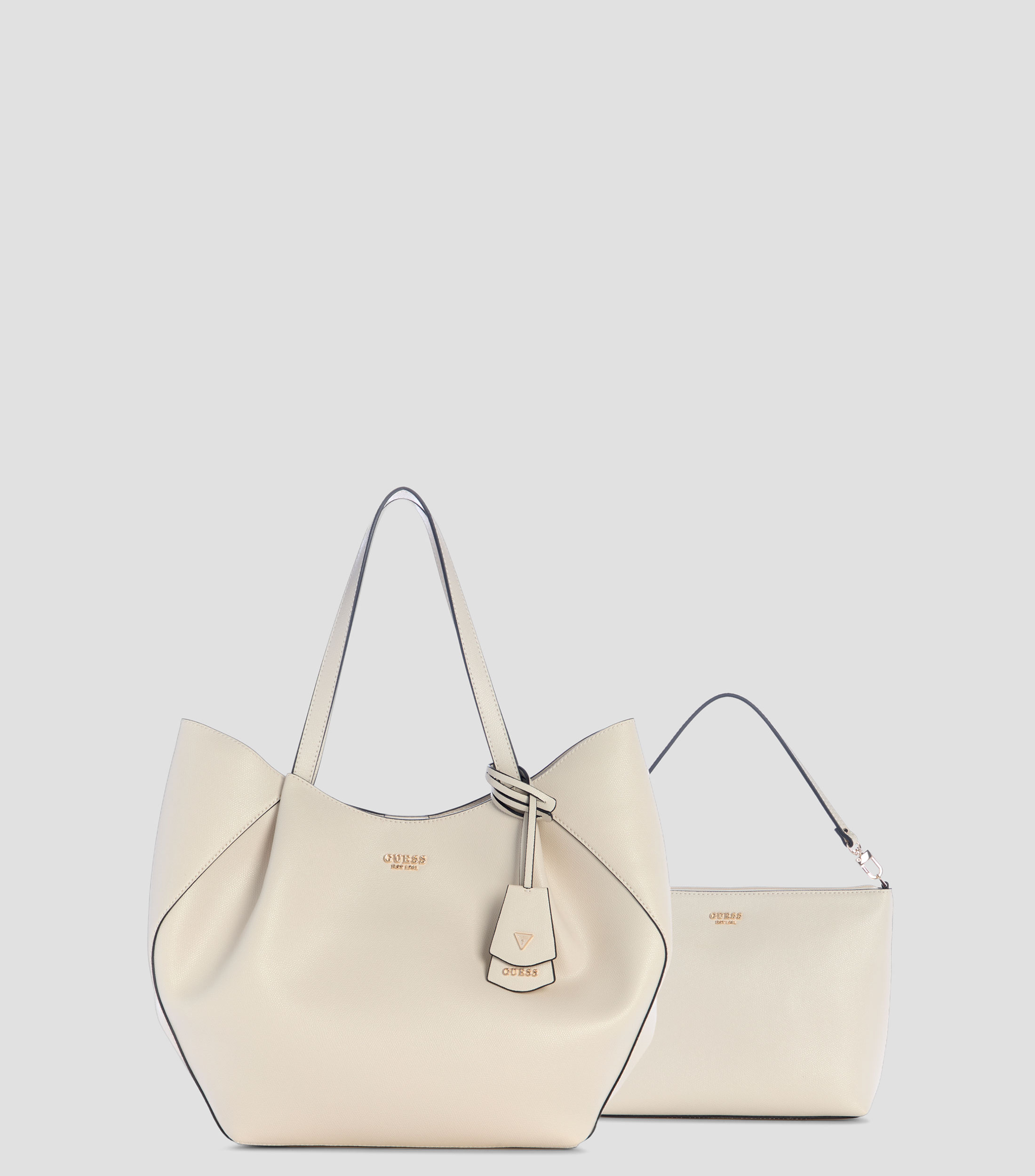 Bolsa tote lisa con detalle texturizado Mujer