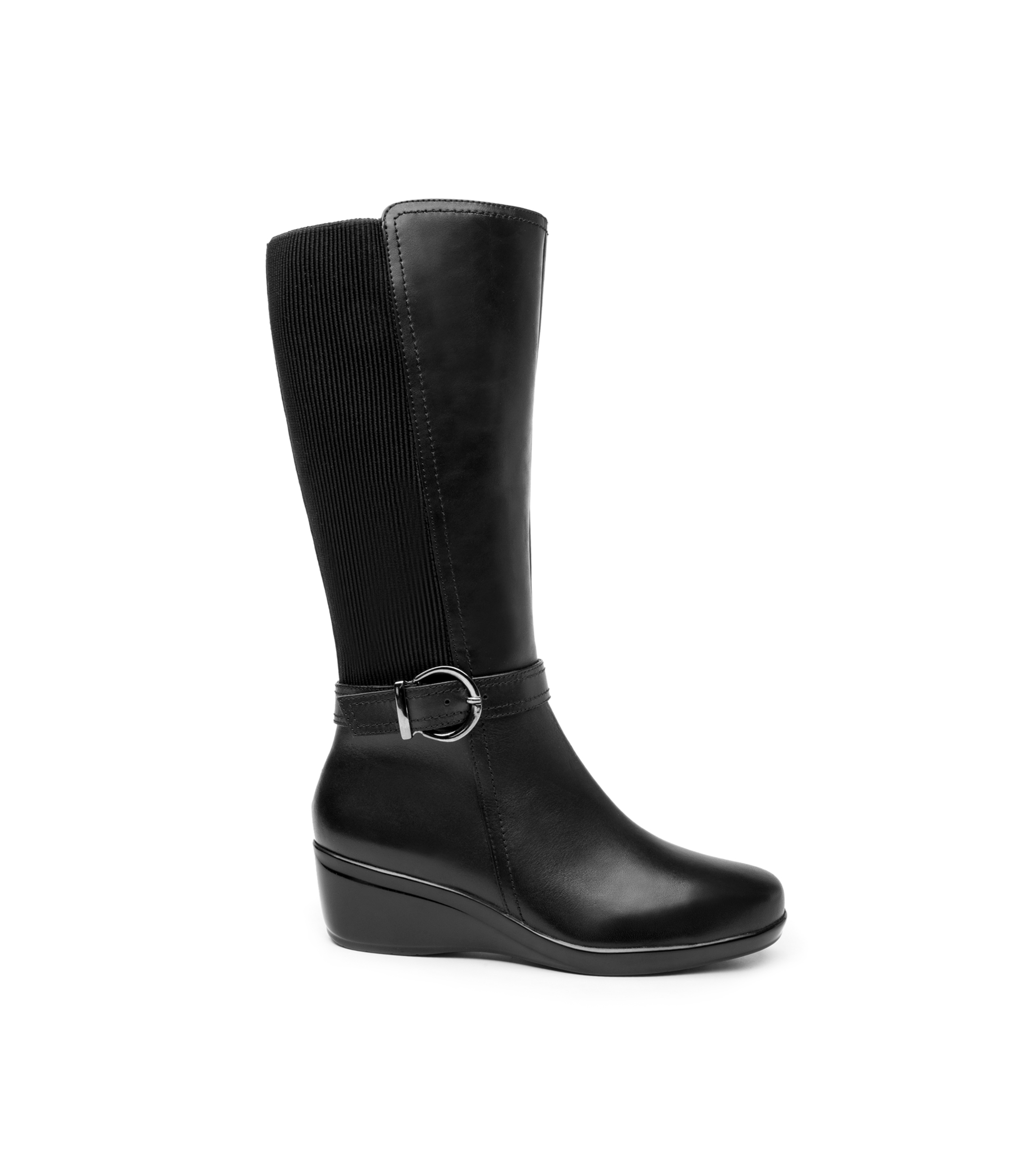 Flexi Botas largas con tac n bajo de cu a Yulisa Mujer El